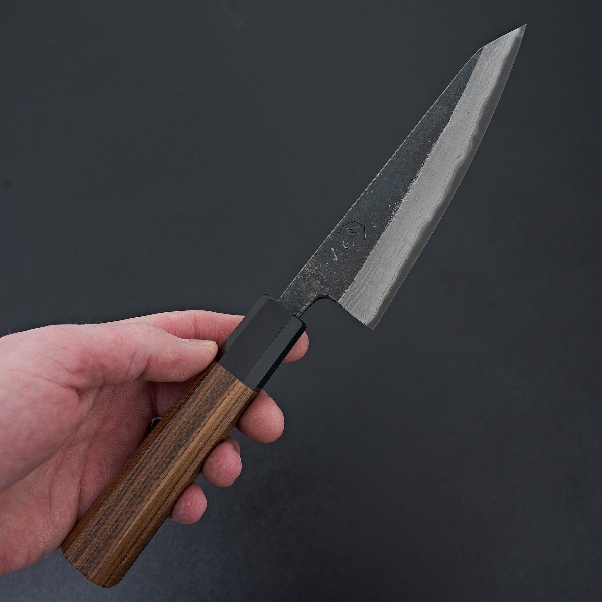 Kumokage Blue #2 Kurouchi Damascus Honesuki 150mm-Knife-Hatsukokoro-Carbon Knife Co