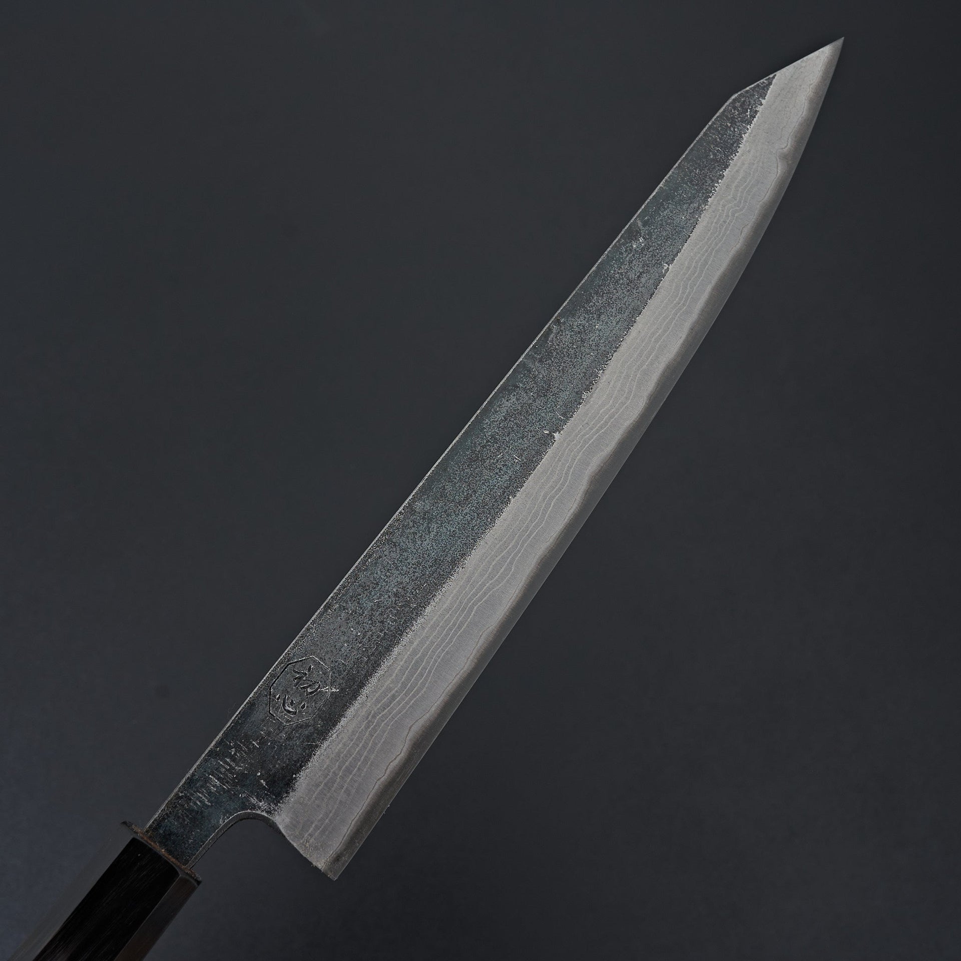 Kumokage Blue #2 Kurouchi Damascus Kiritsuke Sujihiki 250mm-Knife-Hatsukokoro-Carbon Knife Co
