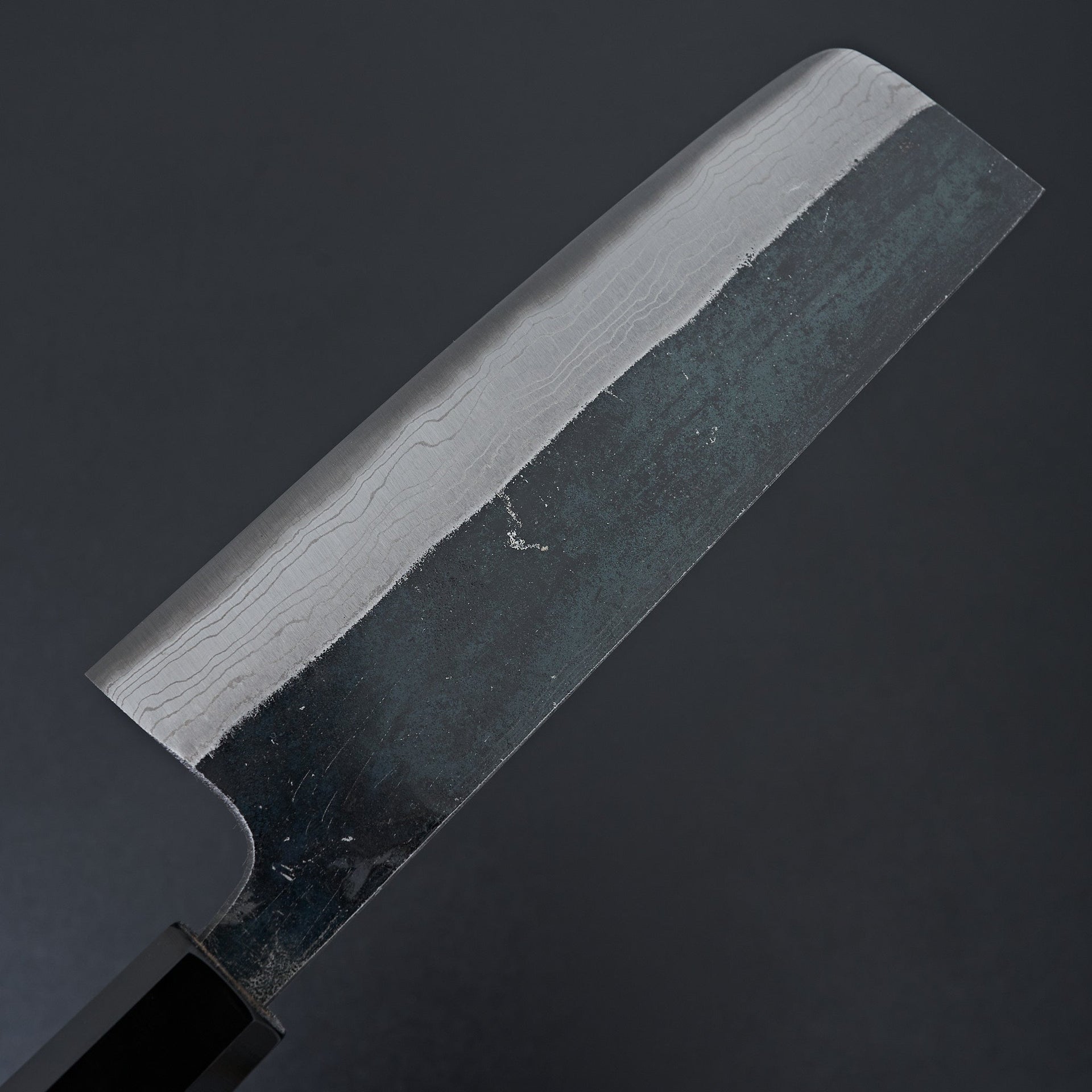 Kumokage Blue #2 Kurouchi Damascus Nakiri 165mm-Knife-Hatsukokoro-Carbon Knife Co