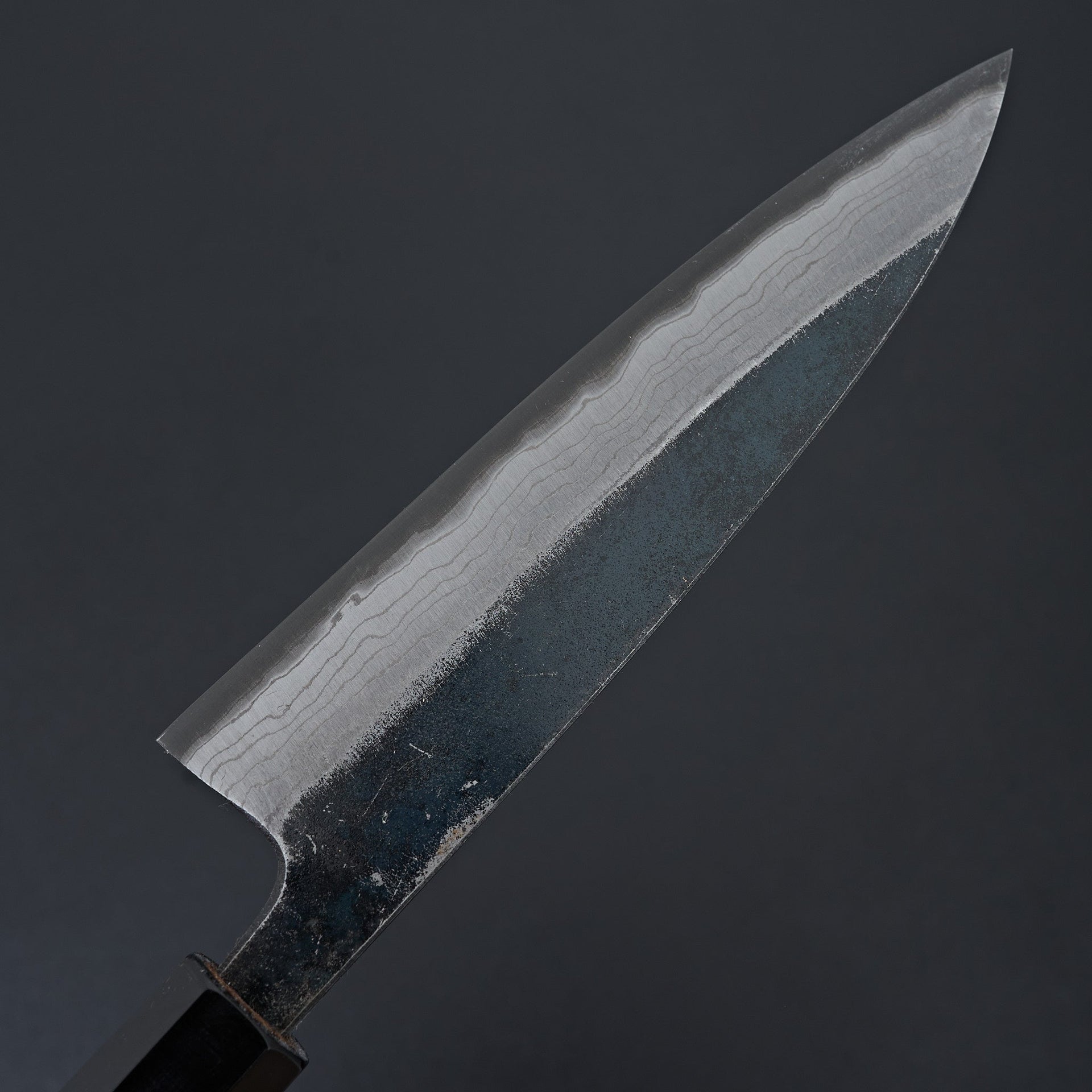 Kumokage Blue #2 Kurouchi Damascus Petty 150mm-Knife-Hatsukokoro-Carbon Knife Co