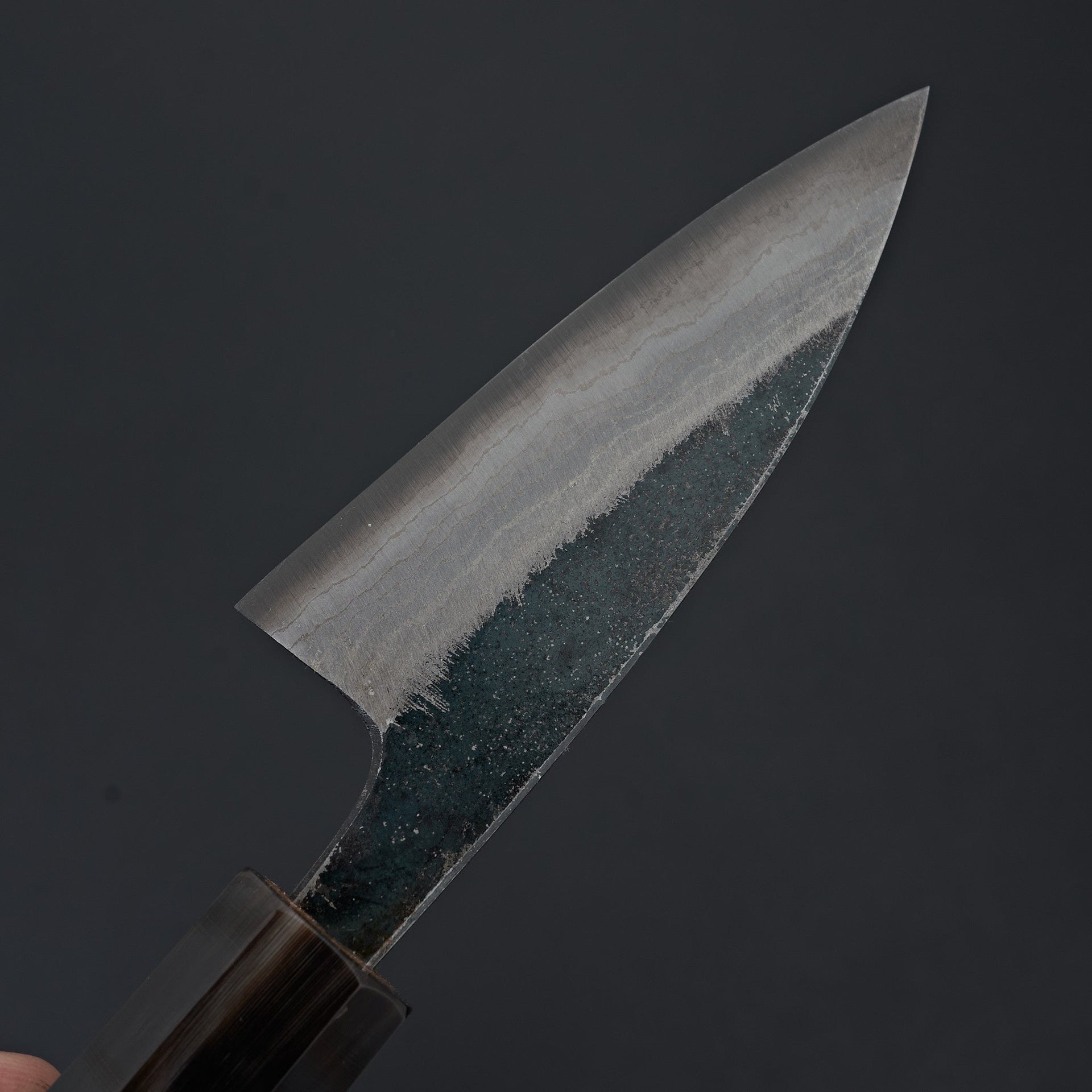 Kumokage Blue #2 Kurouchi Damascus Petty 80mm-Knife-Hatsukokoro-Carbon Knife Co