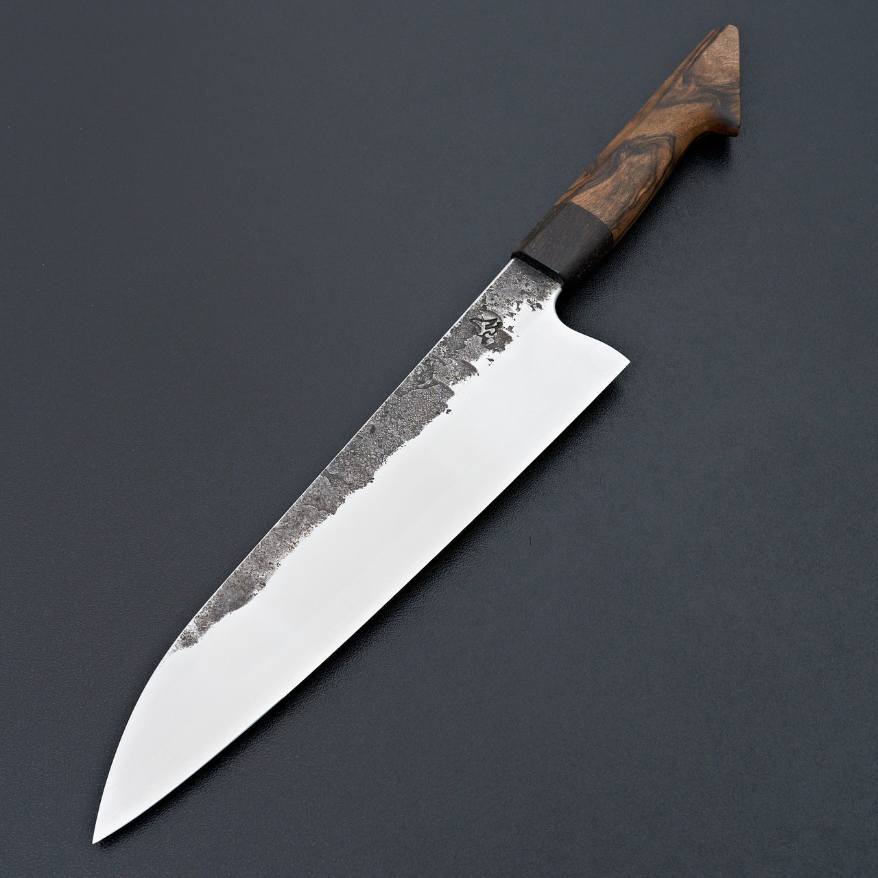 Lew Griffin S-Grind Figured Walnut Gyuto 235mm-Knife-Lew Griffin-Carbon Knife Co