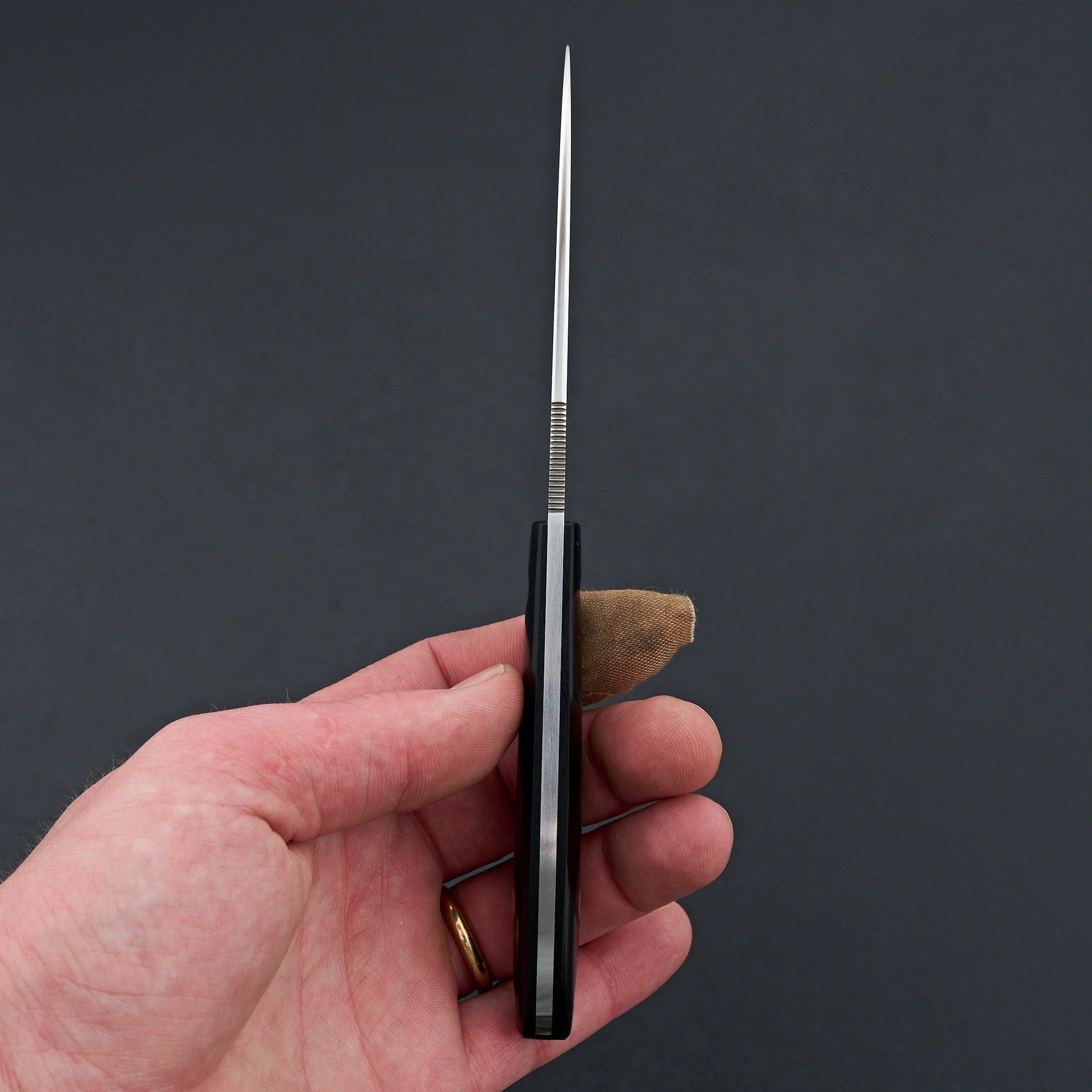 MOKI Banff Fixed Blade Linen Micarta Handle (Long)-Knife-Carbon Knife Co-Carbon Knife Co