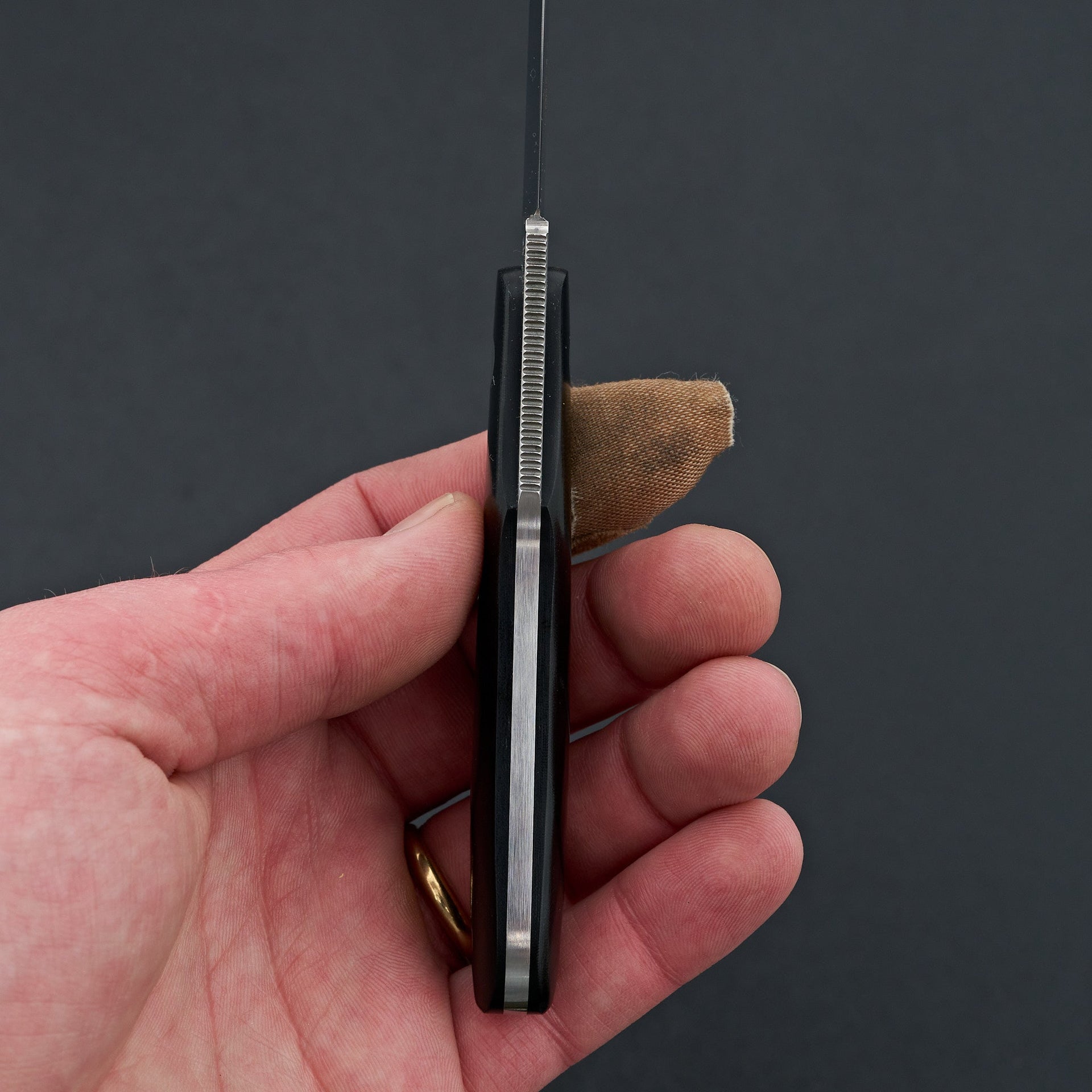 MOKI Banff Fixed Blade Linen Micarta Handle (Long)-Knife-Carbon Knife Co-Carbon Knife Co