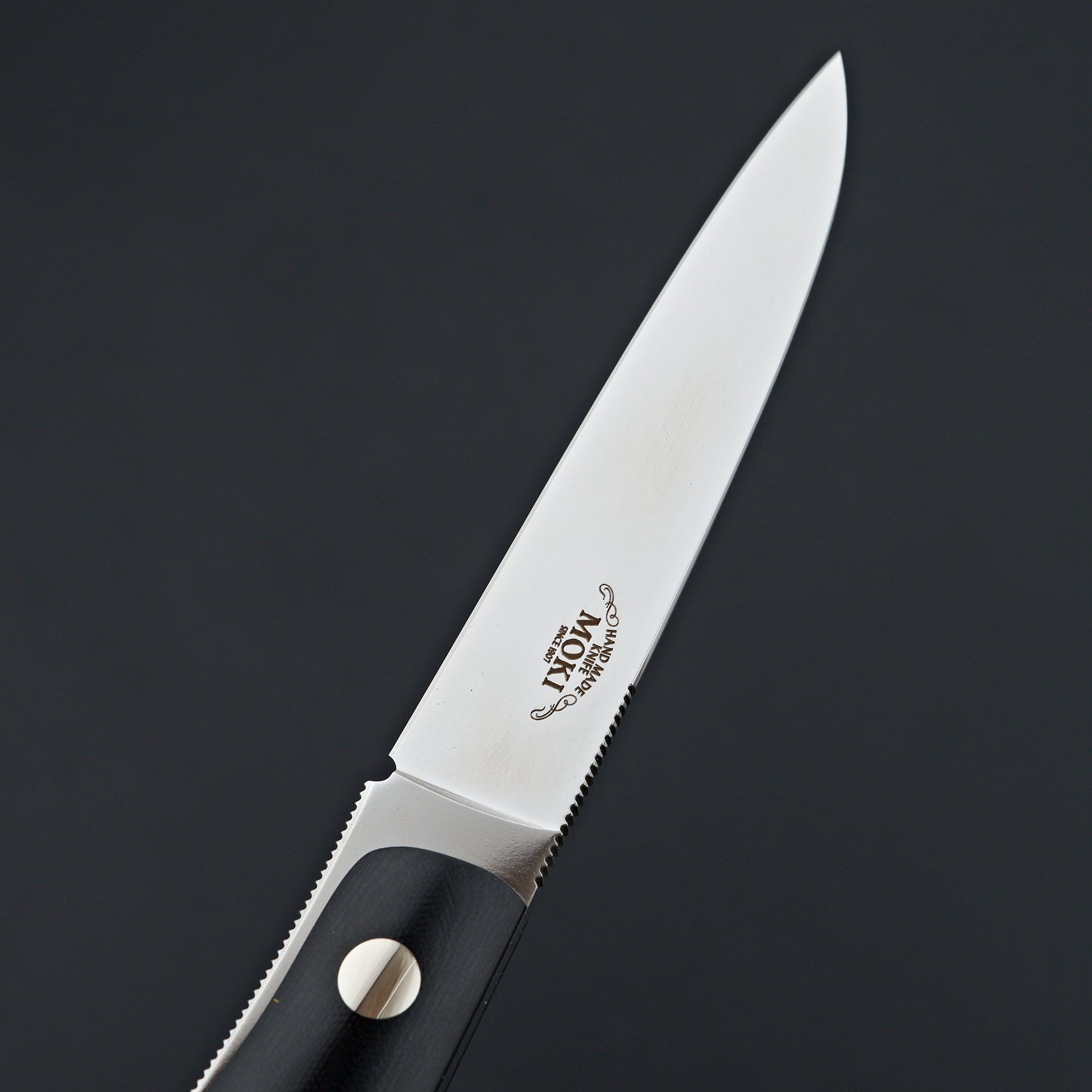 MOKI Banff Fixed Blade Linen Micarta Handle (Long)-Knife-Carbon Knife Co-Carbon Knife Co