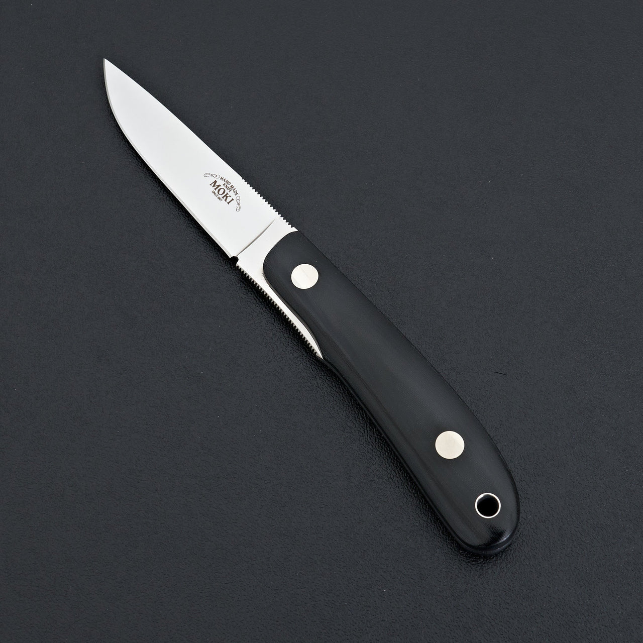 MOKI Banff Fixed Blade Linen Micarta Handle (Medium)-Knife-Carbon Knife Co-Carbon Knife Co