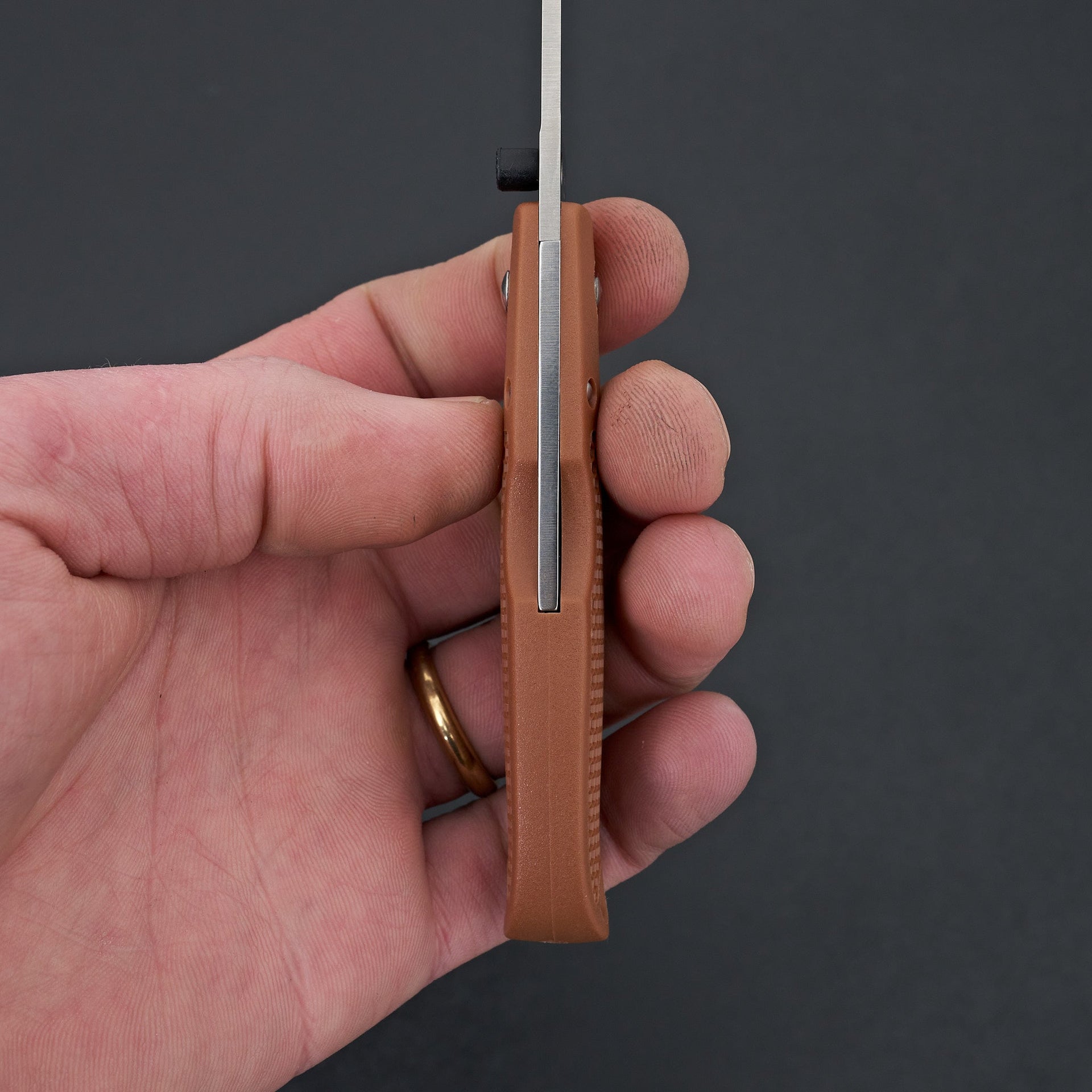 MOKI Coupe Folding Knife Grilon Handle (Cocoa Brown)-Knife-Carbon Knife Co-Carbon Knife Co