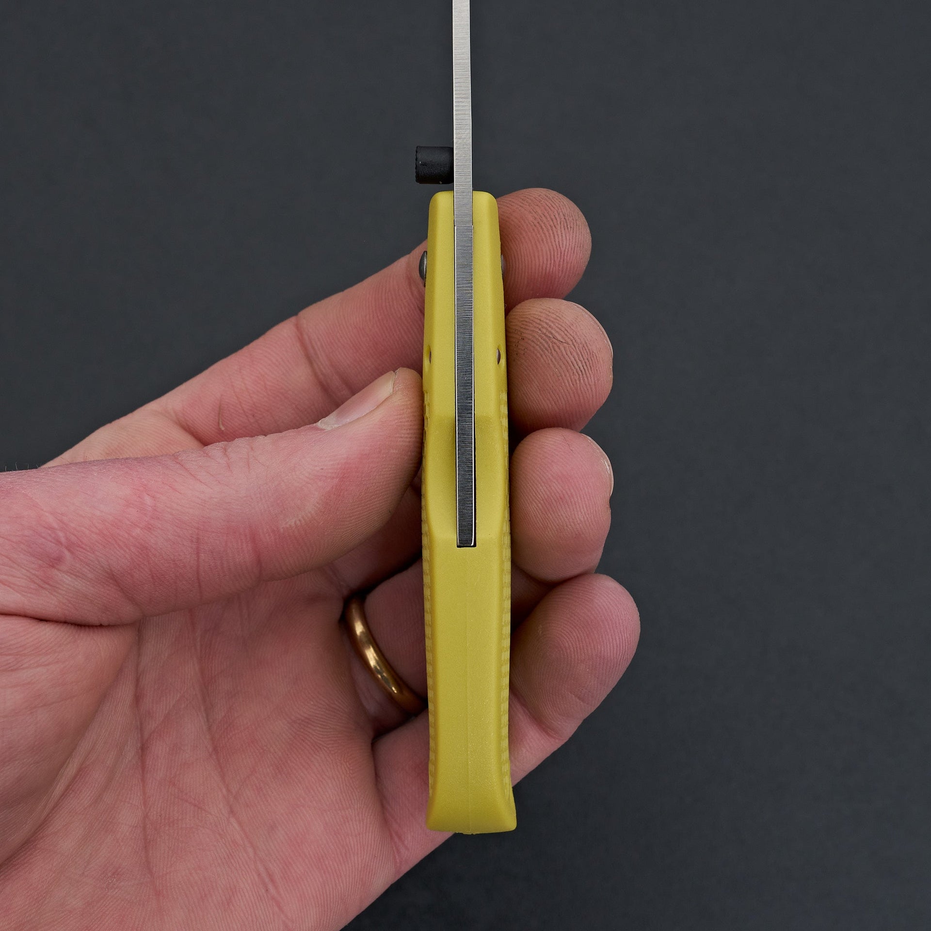 MOKI Coupe Folding Knife Grilon Handle (Mustard Yellow)-Knife-Carbon Knife Co-Carbon Knife Co