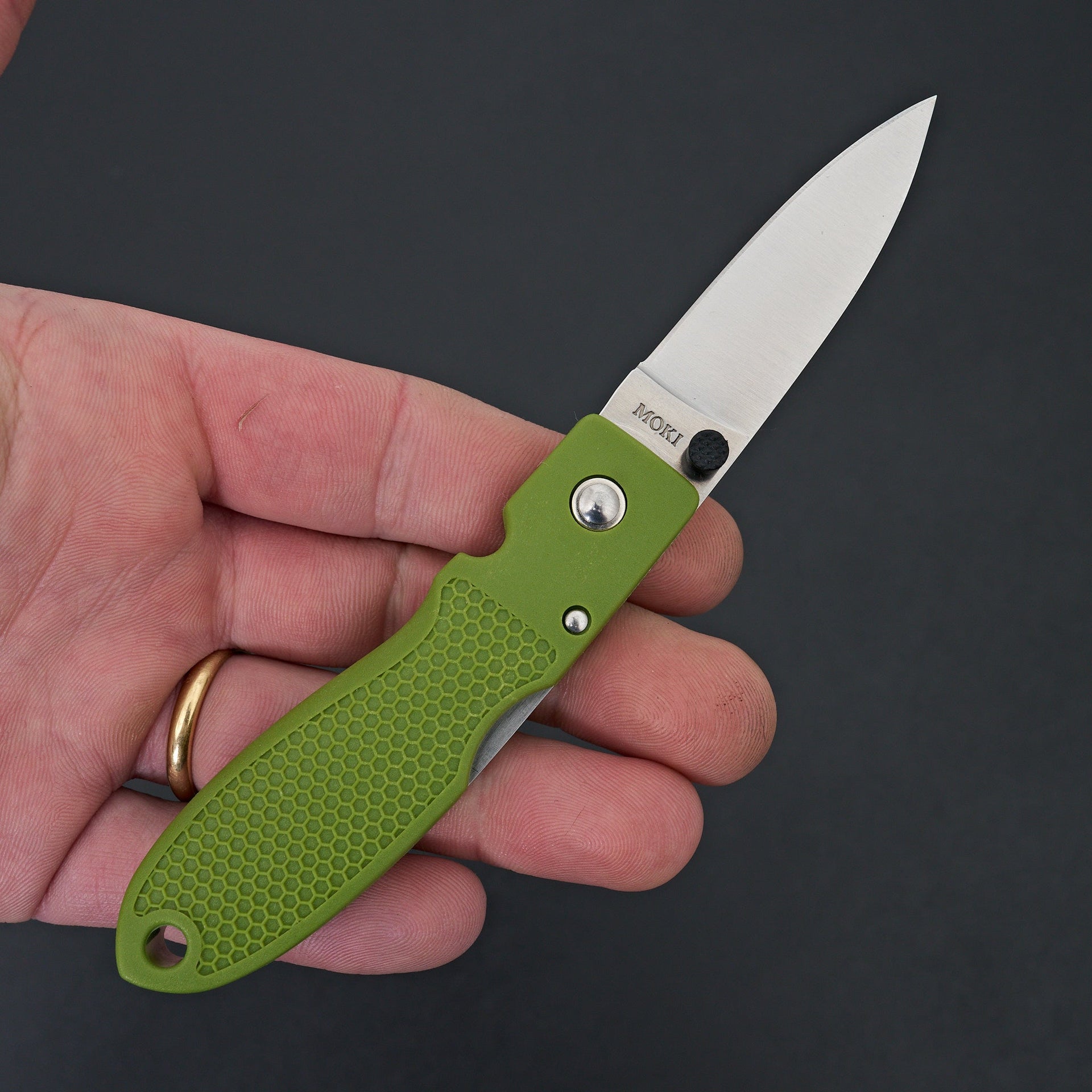MOKI Coupe Folding Knife Grilon Handle (Olive Green)-Knife-Carbon Knife Co-Carbon Knife Co