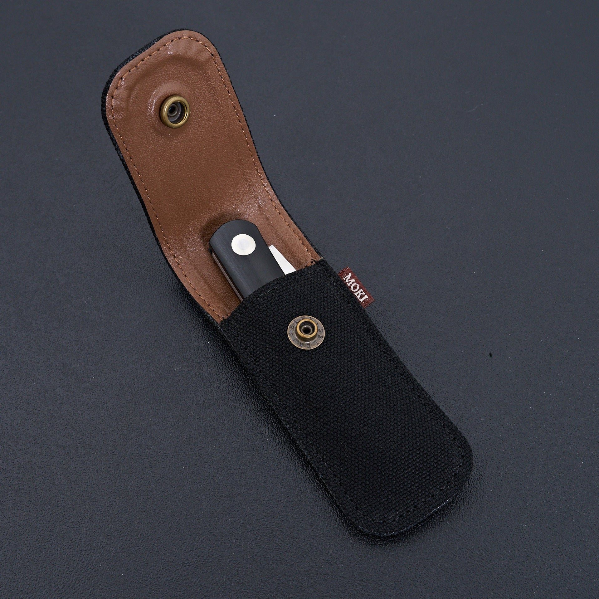 MOKI Shima Owl Folding Knife Linen Micarta Handle (Large)-Knife-Carbon Knife Co-Carbon Knife Co