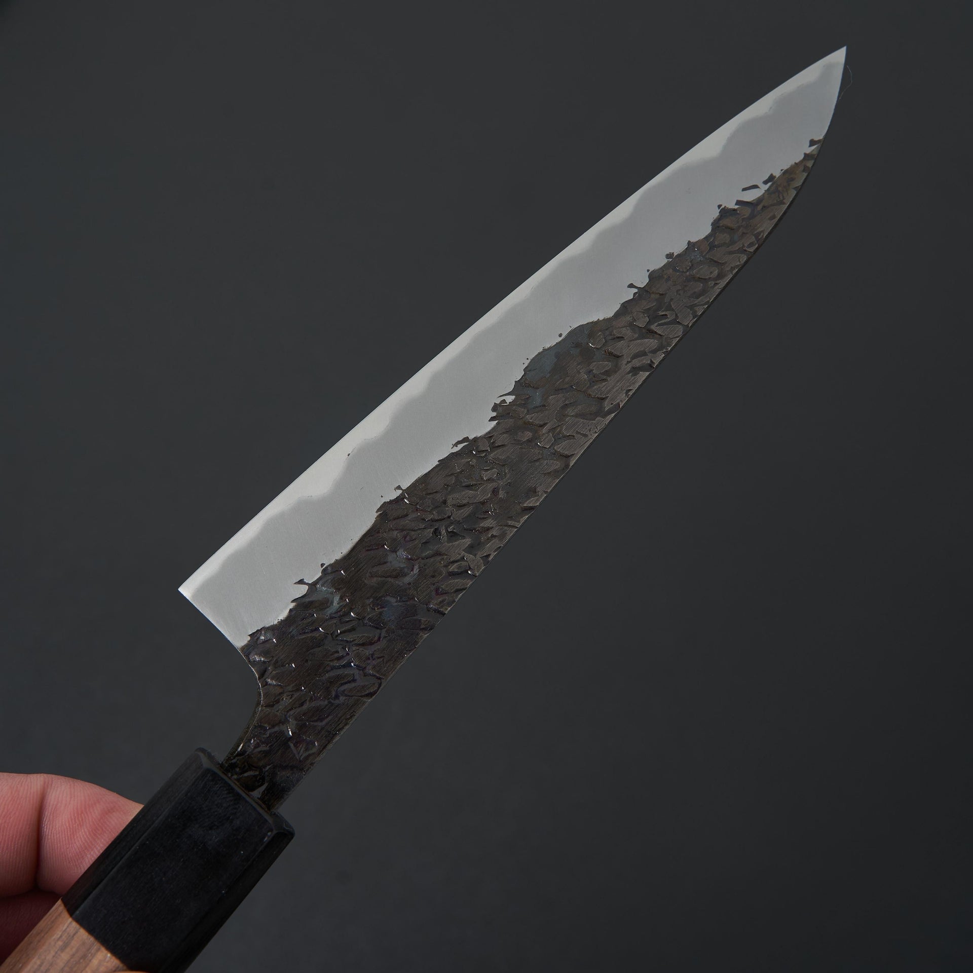 Manaka Hamono Kisuke Blue #2 Kurouchi Tsuchime Petty 150mm-Knife-Manaka Hamono-Carbon Knife Co