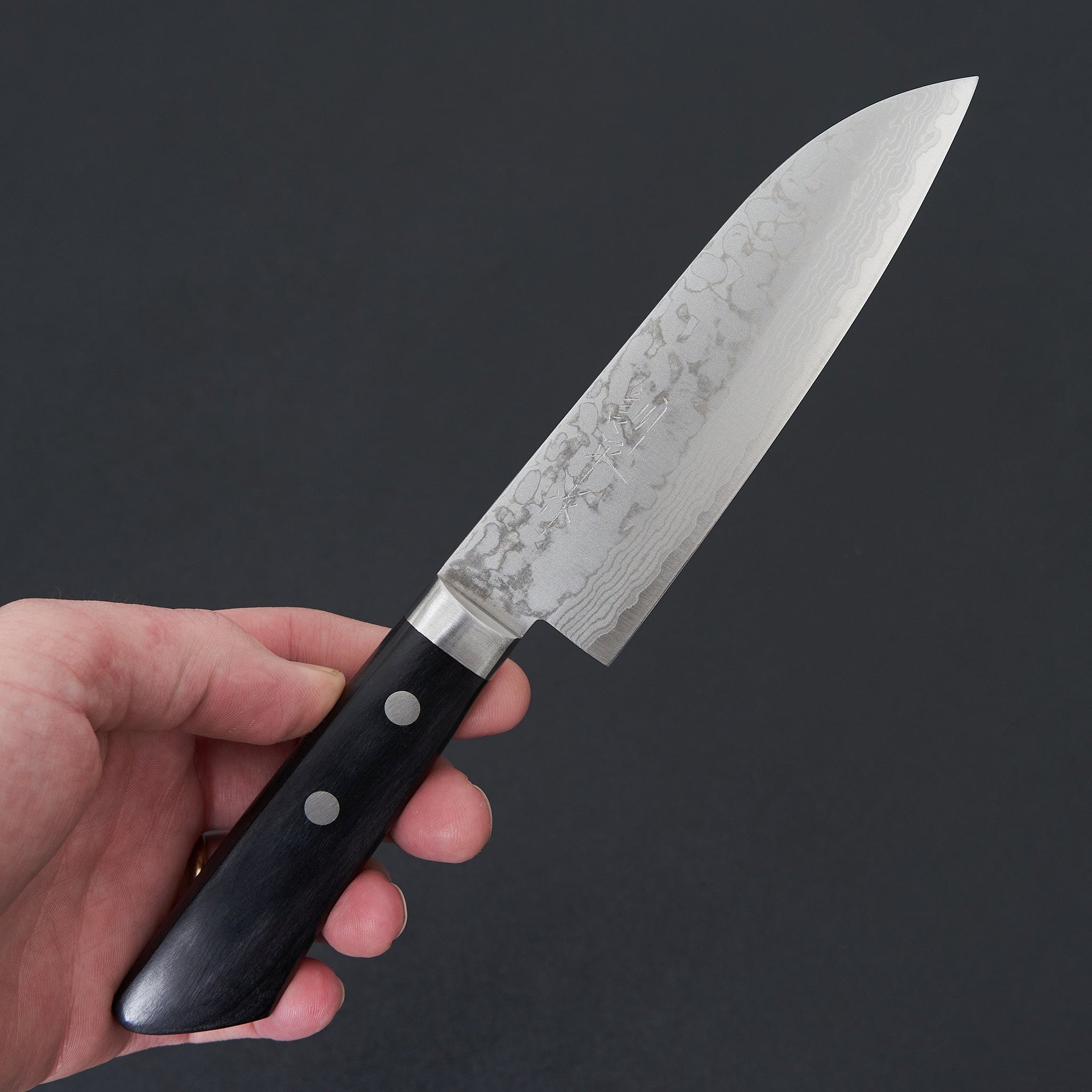 Masutani VG10 Damascus Ko-Santoku-Knife-Masutani-Carbon Knife Co