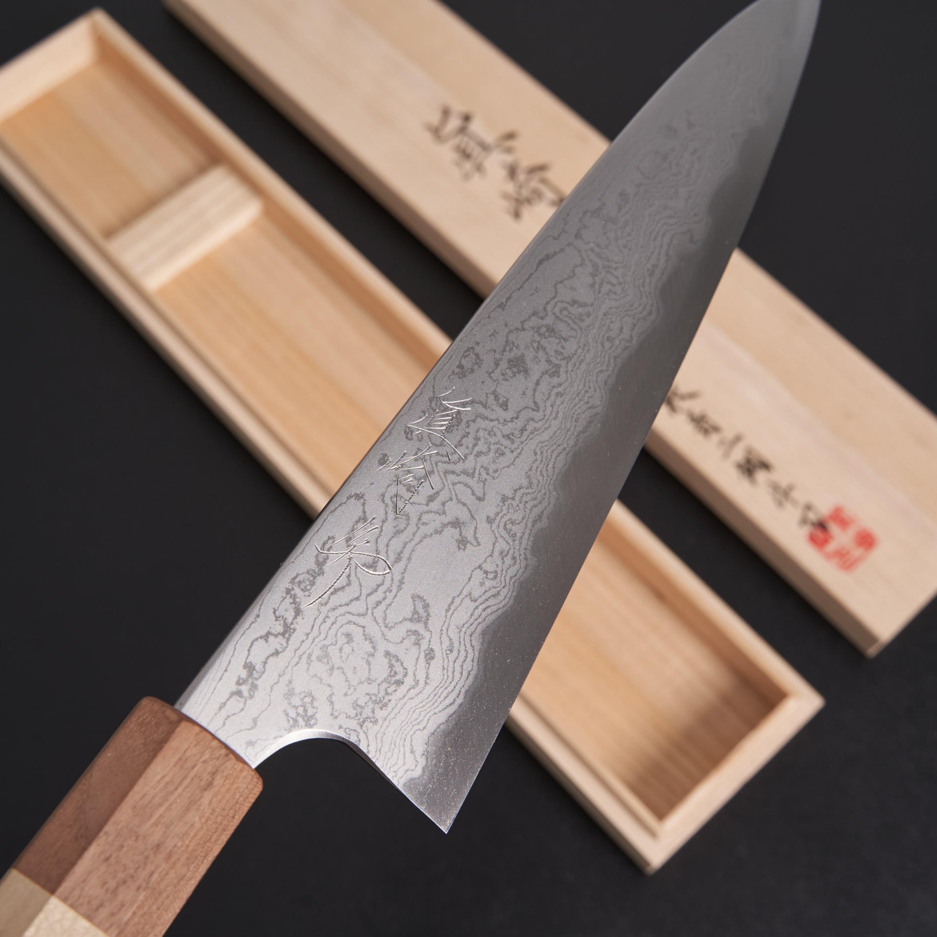 Mazaki Damascus Gyuto 240mm-Knife-Mazaki-Carbon Knife Co