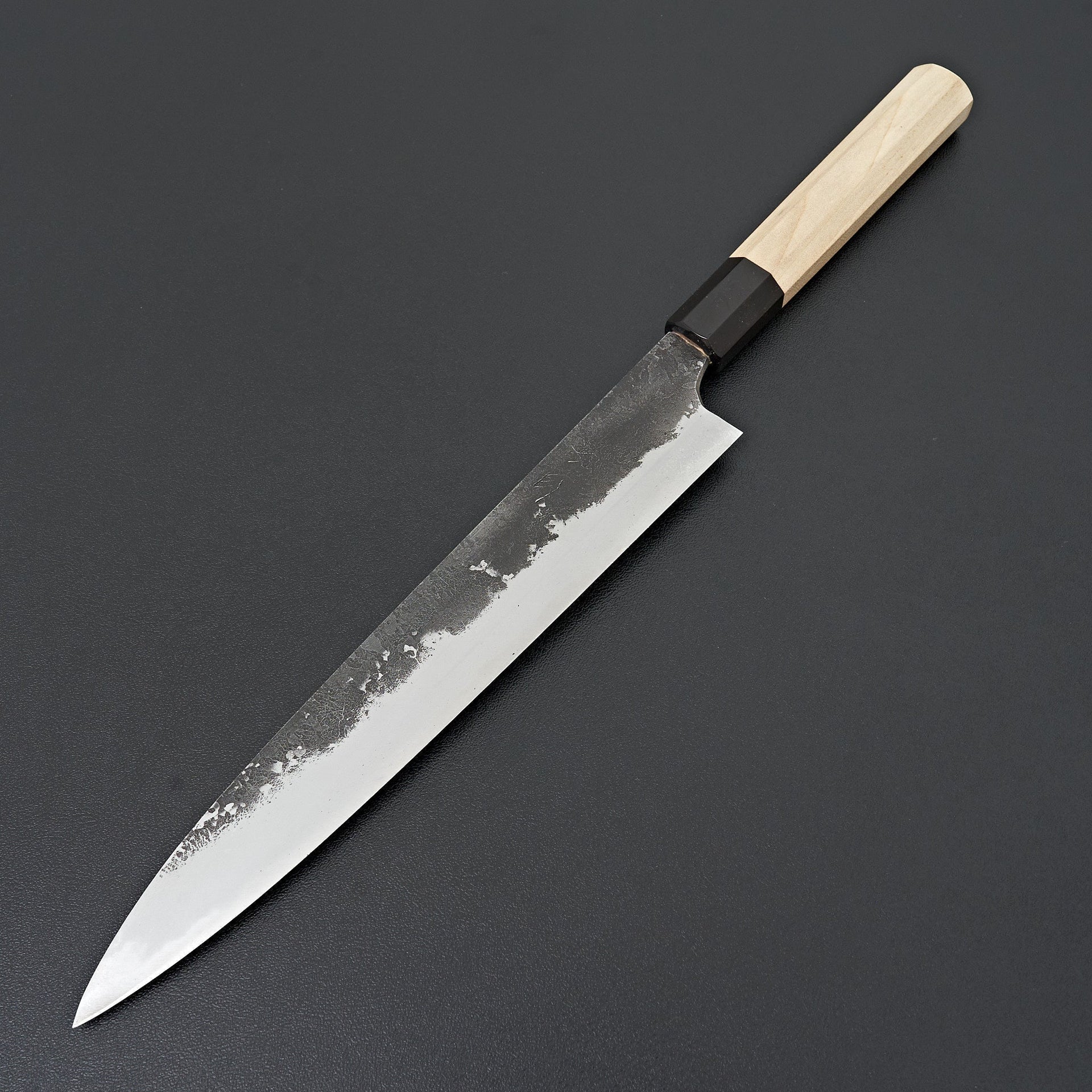 Mazaki White#2 Kuro Nashiji Sujihiki 240mm-Knife-Mazaki-Carbon Knife Co