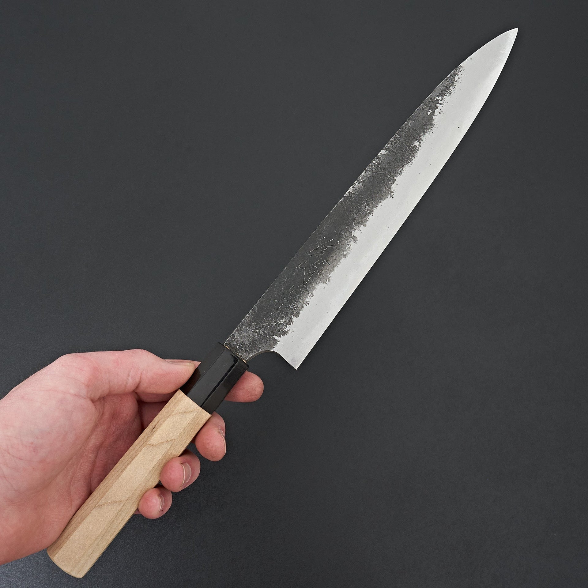 Mazaki White#2 Kuro Nashiji Sujihiki 240mm-Knife-Mazaki-Carbon Knife Co