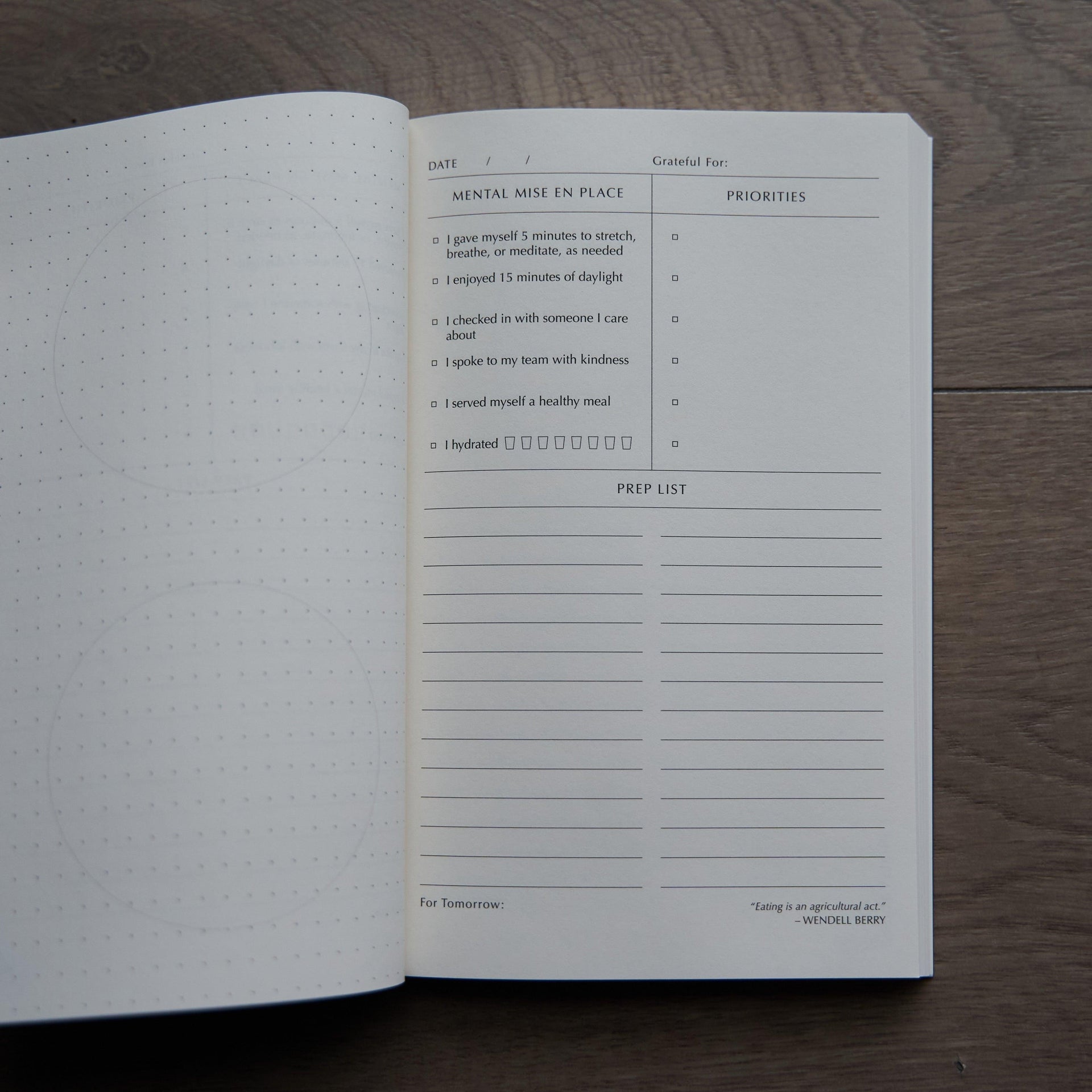 Mental Mise En Place Journal-Books-Chef Philip Speer-Carbon Knife Co