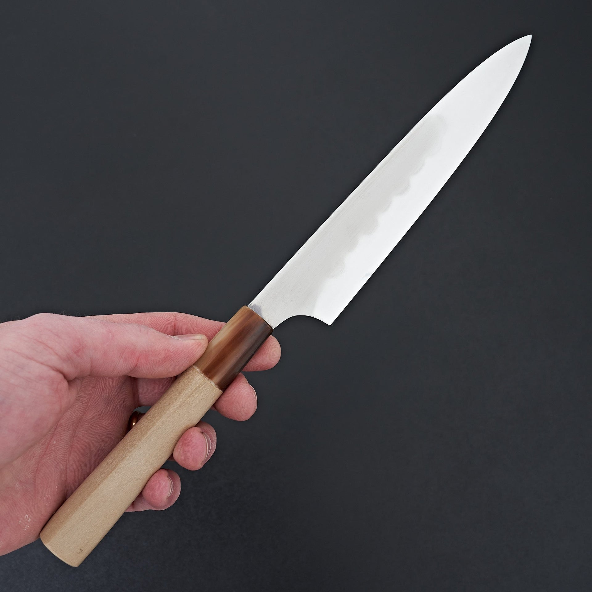 Mizuno Tanrenjo Akitada Honyaki DX Blue #2 Petty 180mm-Knife-Mizuno Tanrenjo-Carbon Knife Co