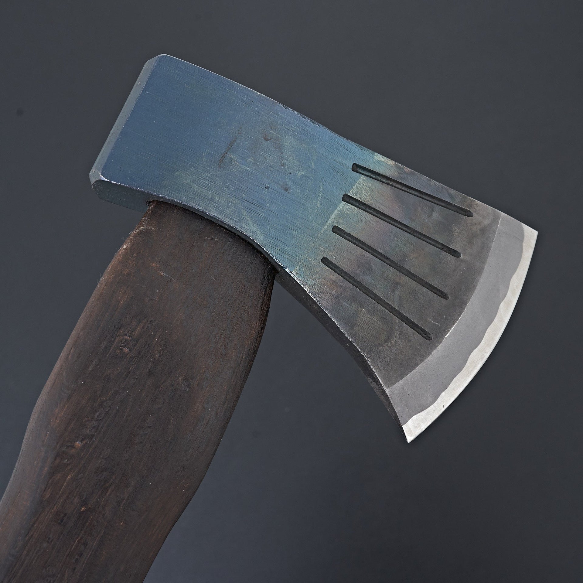 Mizuno Warikomi Axe 450g Burnt Oak Handle (Curved)-Knife-Hitohira-Carbon Knife Co