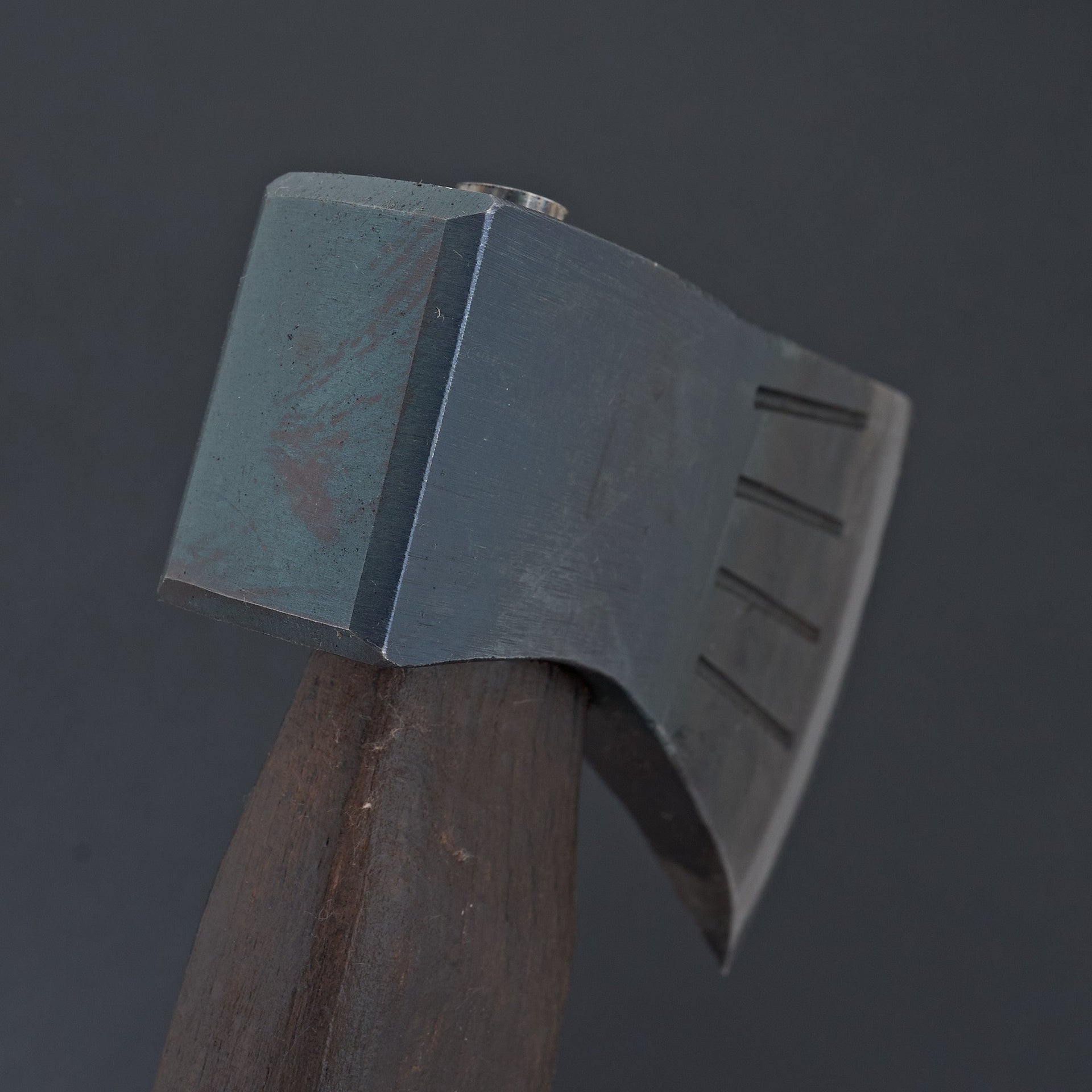 Mizuno Warikomi Axe 450g Burnt Oak Handle (Curved)-Knife-Hitohira-Carbon Knife Co