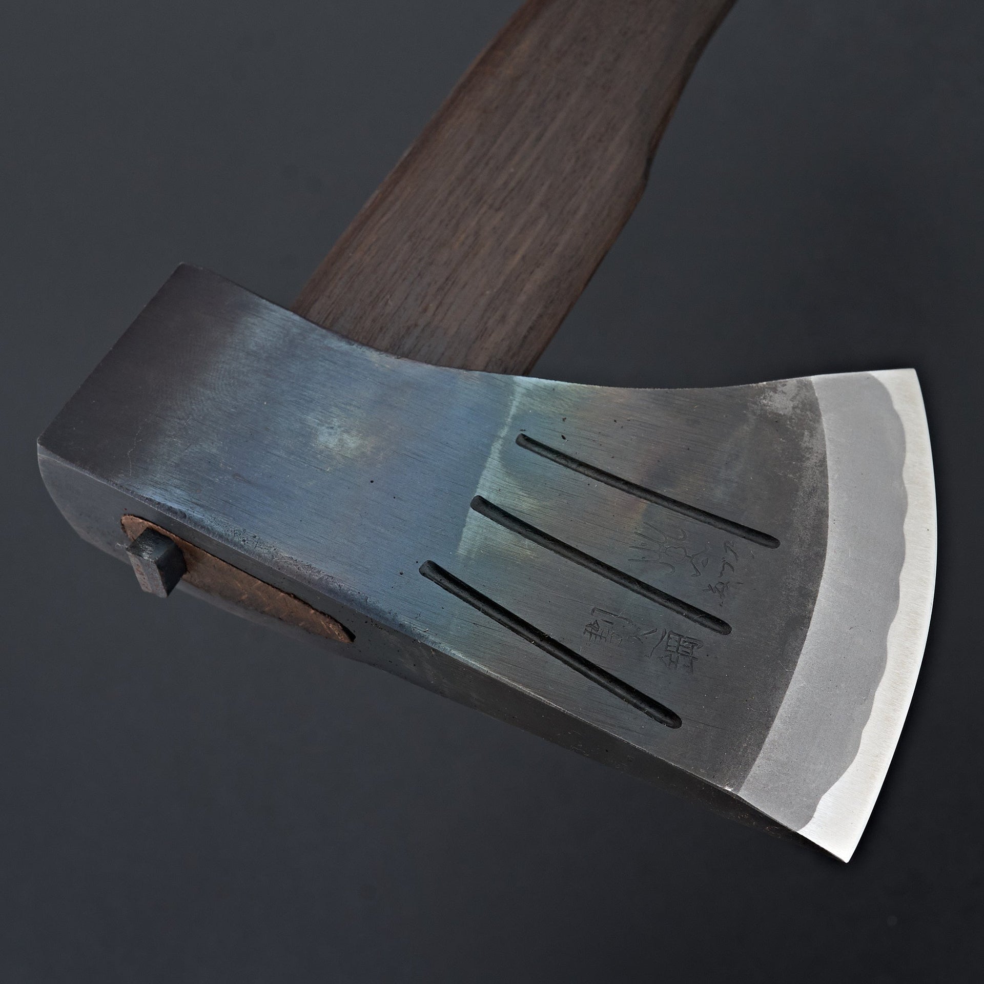 Mizuno Warikomi Axe 450g Burnt Oak Handle-Knife-Hitohira-Carbon Knife Co