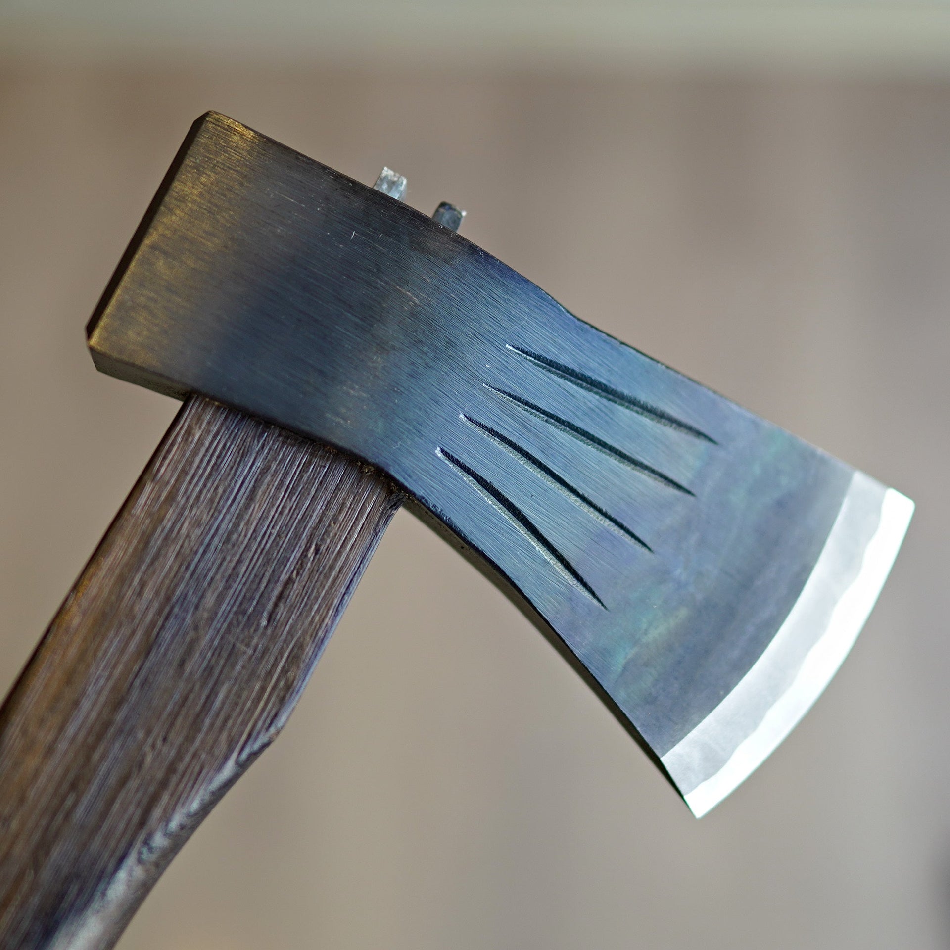 Mizuno Warikomi Koono Axe 600g Burnt Oak Handle-Knife-Hitohira-Carbon Knife Co