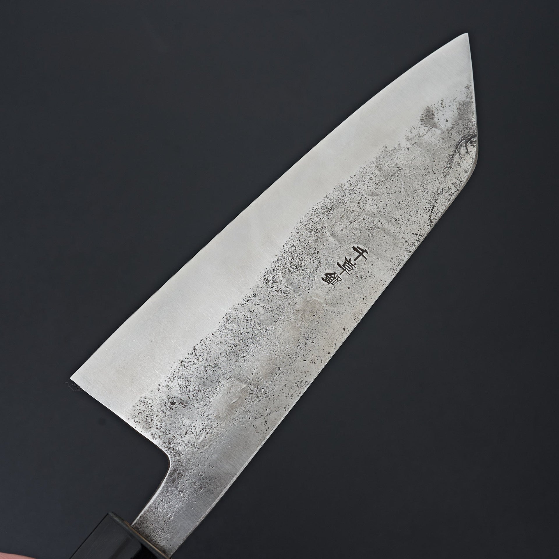 Morihei Hisamoto Blue Super Tsuchime Stainless Clad Bunka 165mm Ho Wood Handle-Knife-Hitohira-Carbon Knife Co