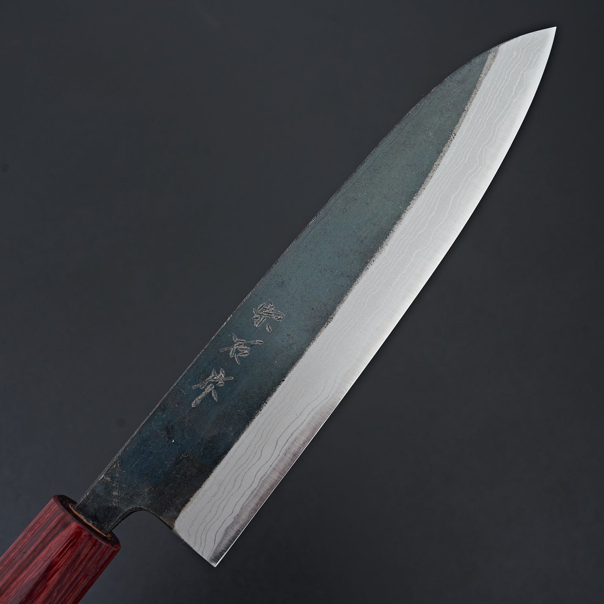Muneishi Blue #2 Damascus Gyuto 210mm-Knife-Muneishi-Carbon Knife Co