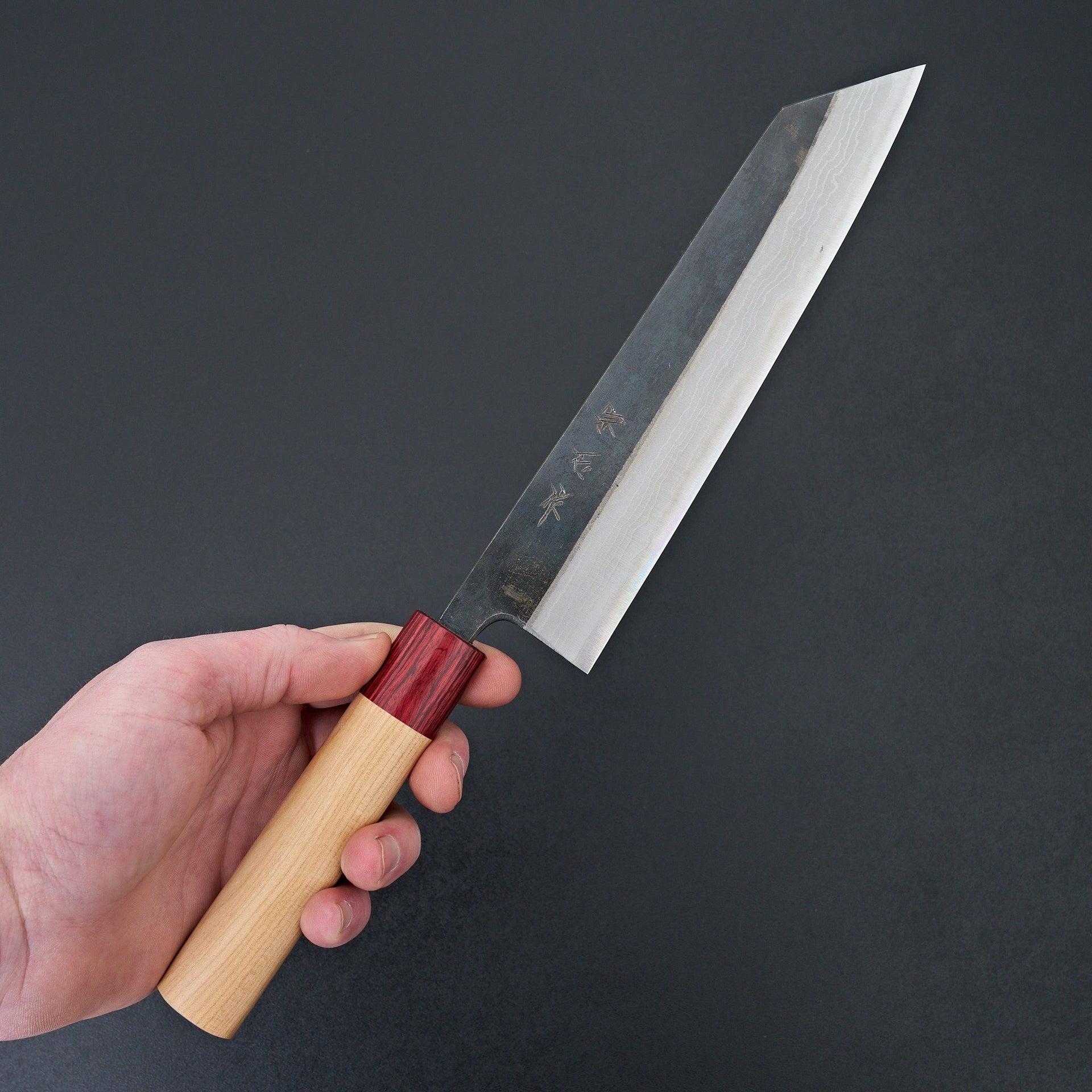 Muneishi Blue #2 Damascus Kiritsuke Gyuto 210mm-Knife-Muneishi-Carbon Knife Co
