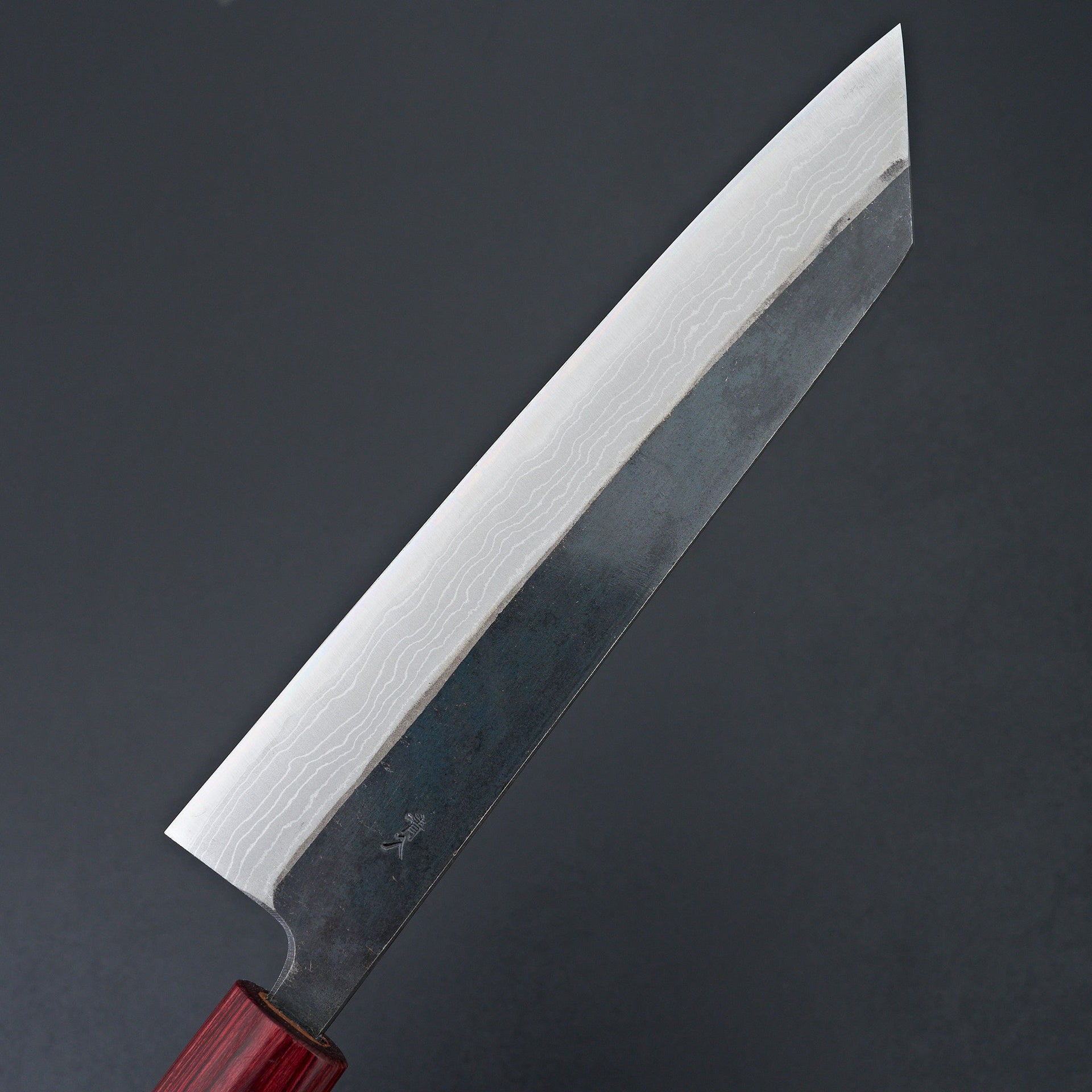 Muneishi Blue #2 Damascus Kiritsuke Gyuto 210mm-Knife-Muneishi-Carbon Knife Co