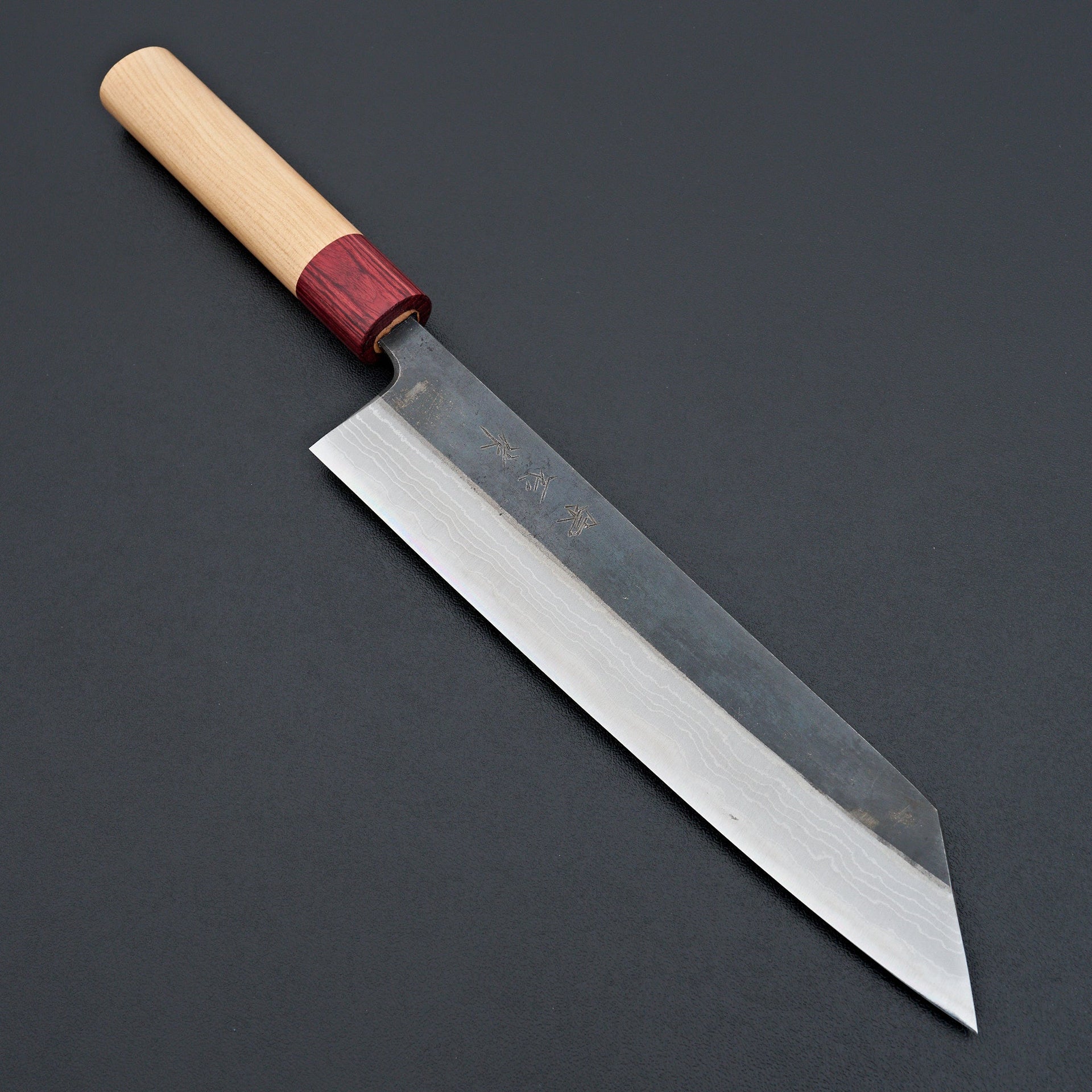 Muneishi Blue #2 Damascus Kiritsuke Gyuto 210mm-Knife-Muneishi-Carbon Knife Co