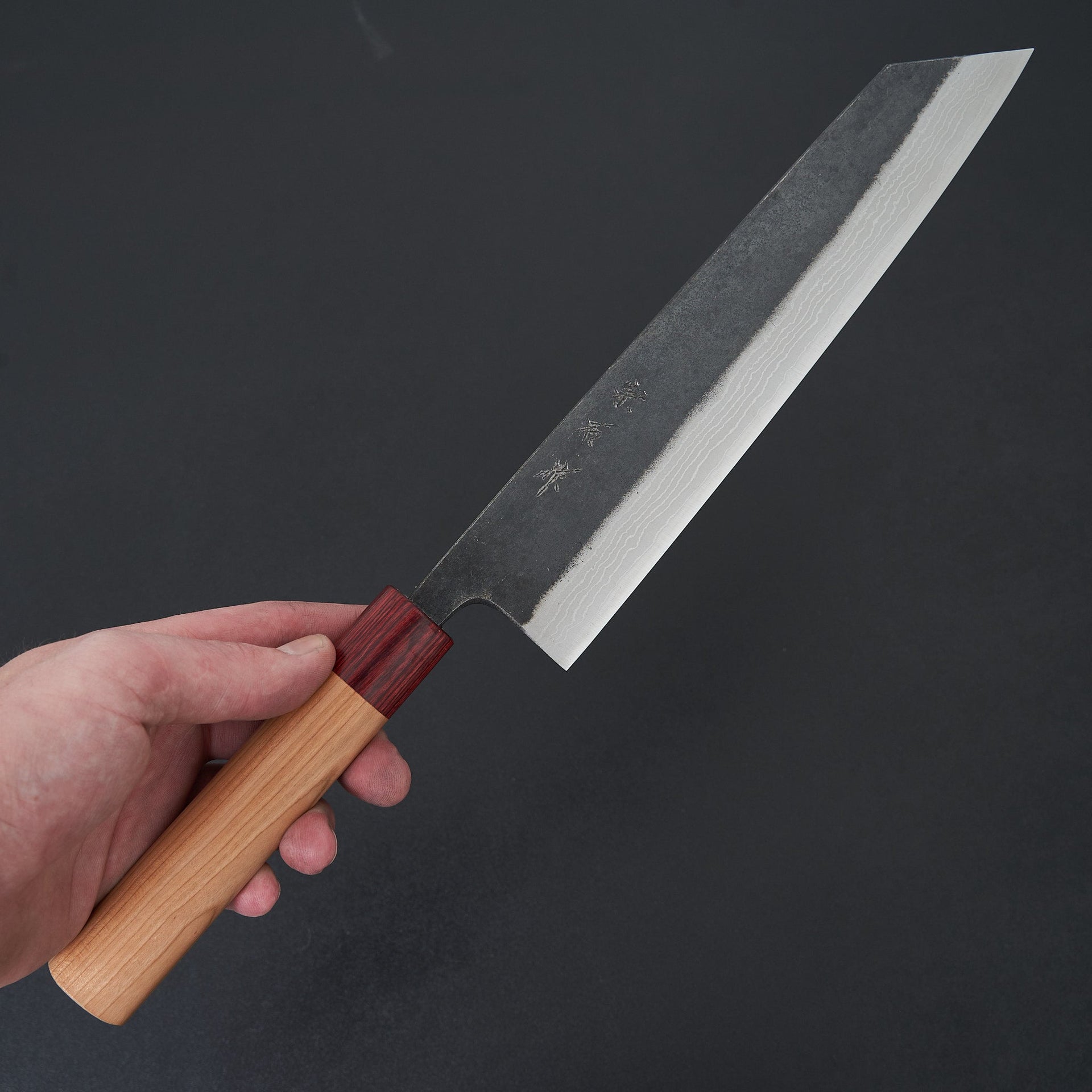 Muneishi Blue #2 Damascus Kiritsuke Gyuto 240mm-Knife-Muneishi-Carbon Knife Co