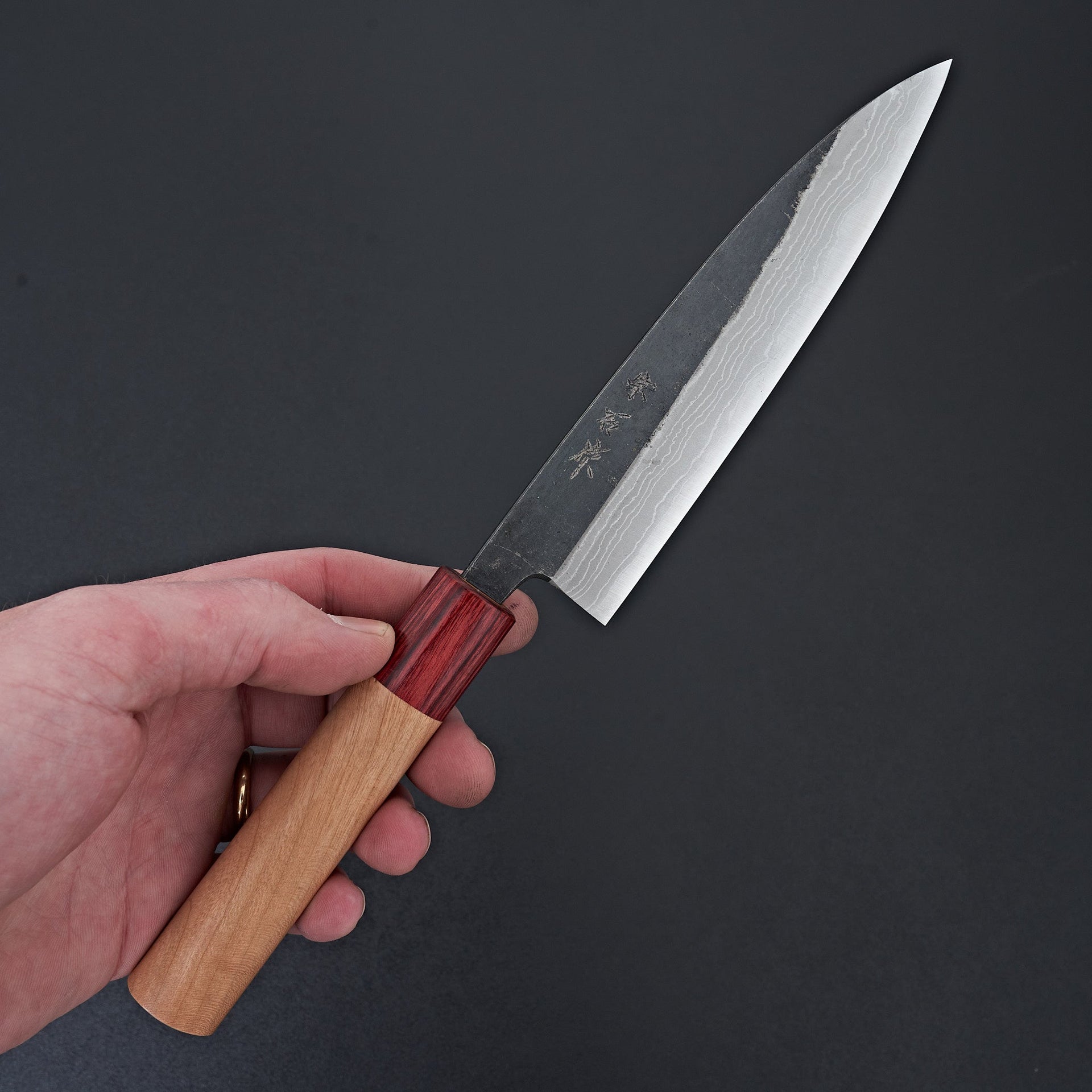 Muneishi Blue #2 Damascus Petty 150mm-Knife-Muneishi-Carbon Knife Co
