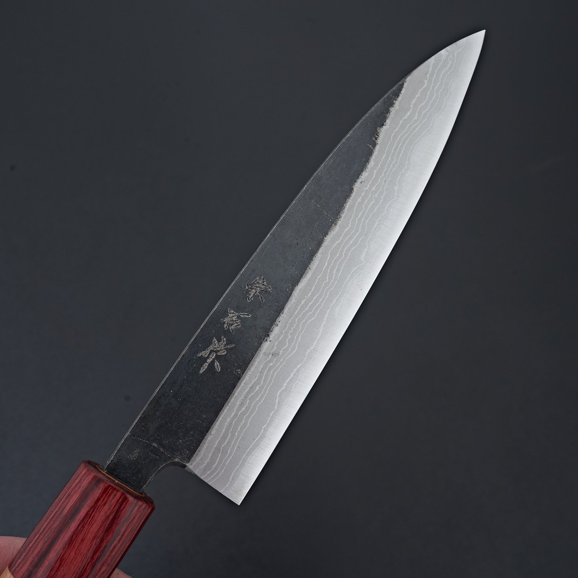 Muneishi Blue #2 Damascus Petty 150mm-Knife-Muneishi-Carbon Knife Co