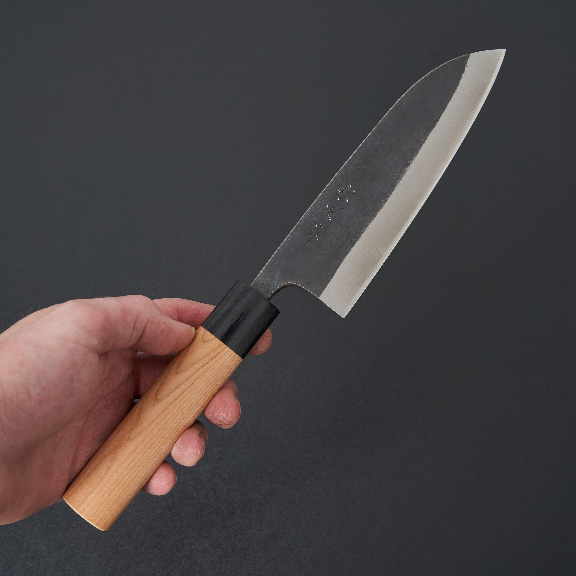 Muneishi Blue #2 Stainless Clad Santoku 150mm-Knife-Muneishi-Carbon Knife Co