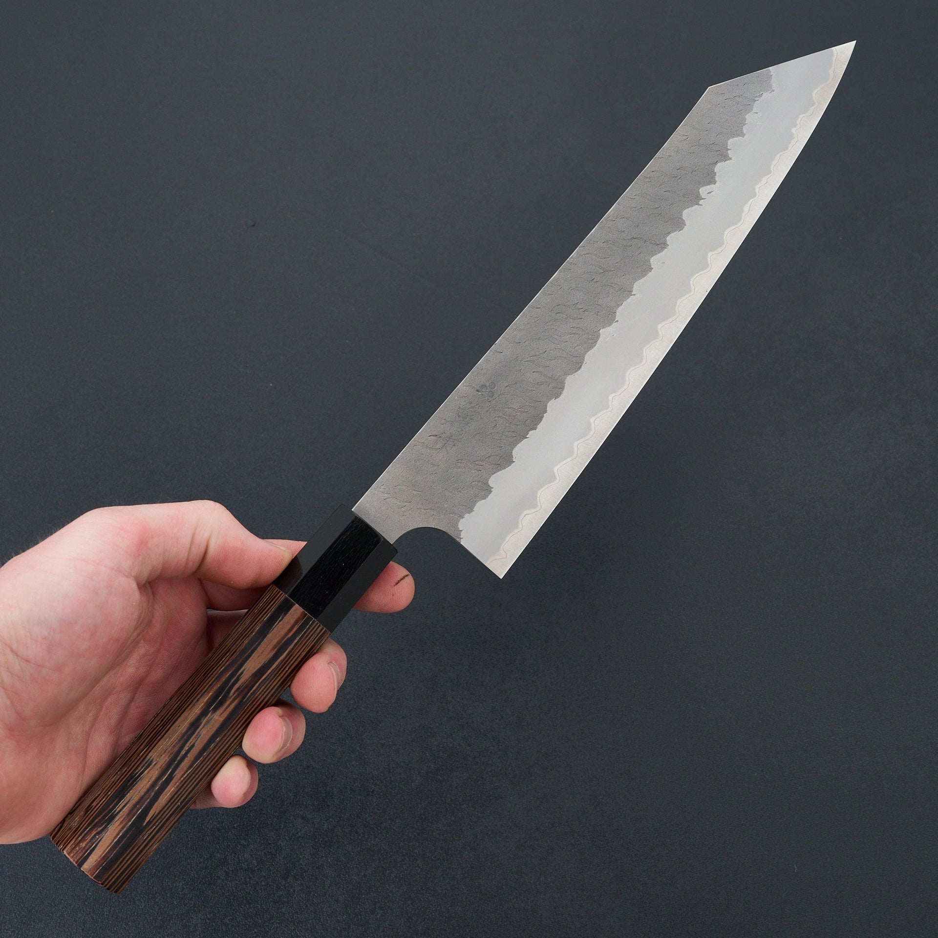 Nigara Hamono AS Migaki Tsuchime Kiritsuke Gyuto 240mm-Knife-Handk-Carbon Knife Co