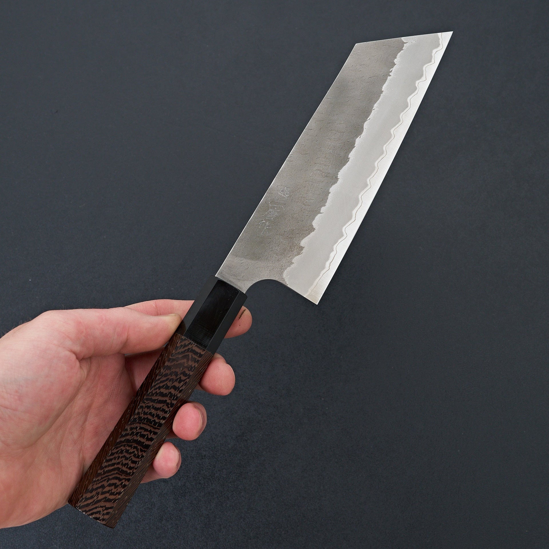 Nigara Hamono AS Migaki Tsuchime Kiritsuke Nakiri 180mm-Knife-Handk-Carbon Knife Co