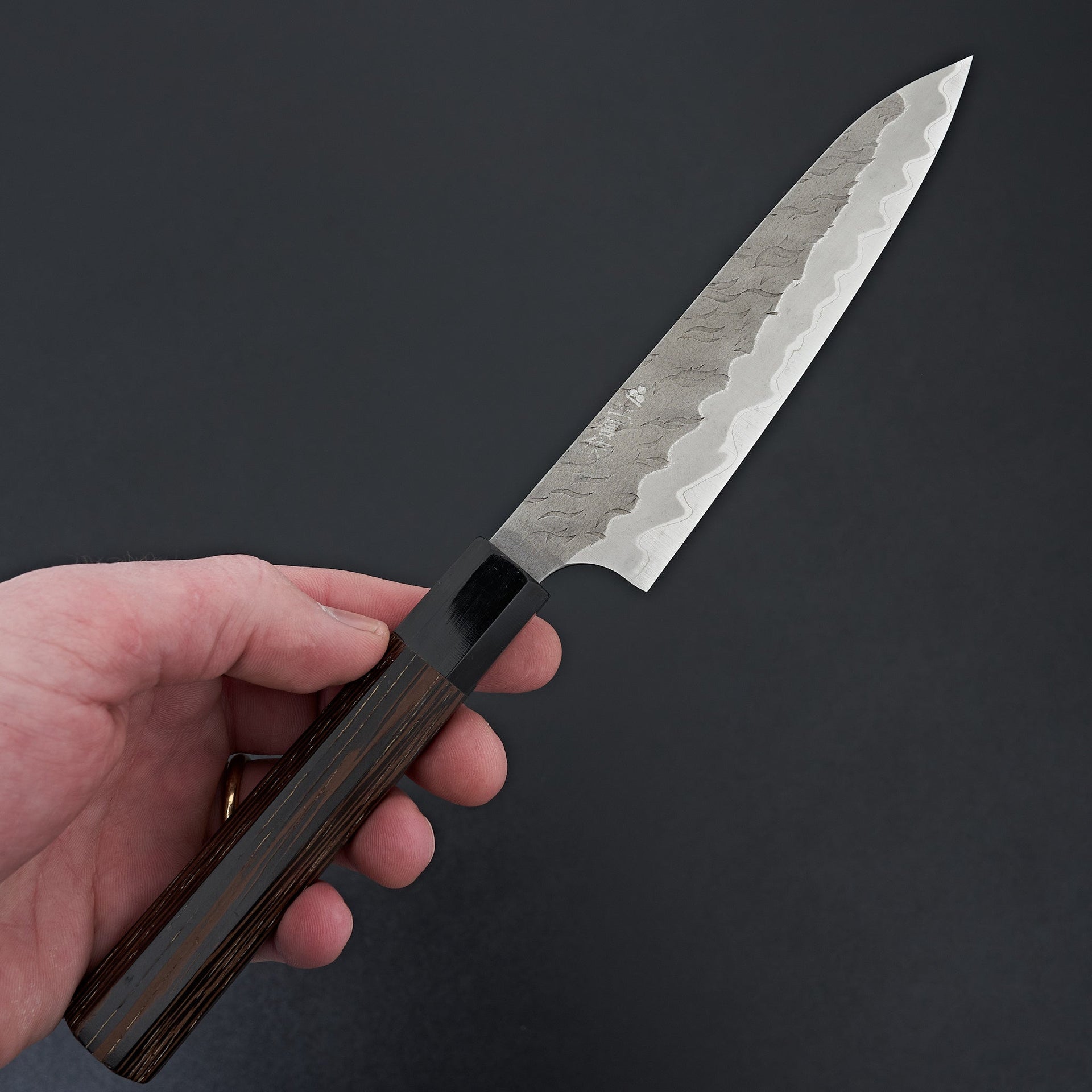 Nigara Hamono AS Migaki Tsuchime Petty 150mm-Knife-Handk-Carbon Knife Co