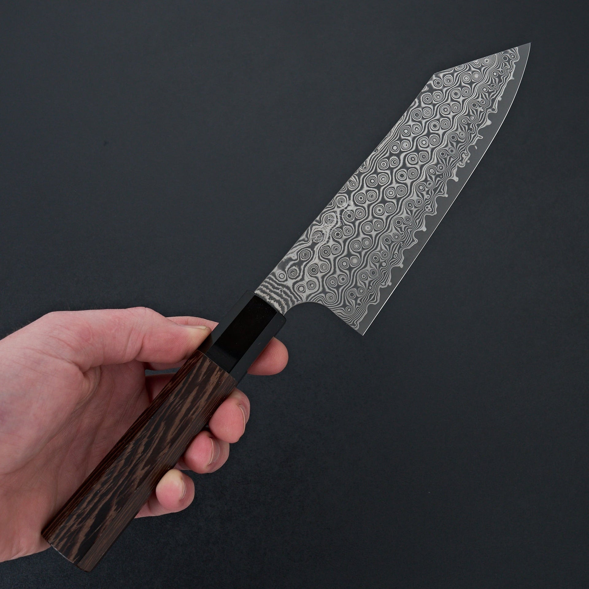 Nigara Hamono Anmon SG2 Damascus Bunka 180mm-Knife-Handk-Carbon Knife Co