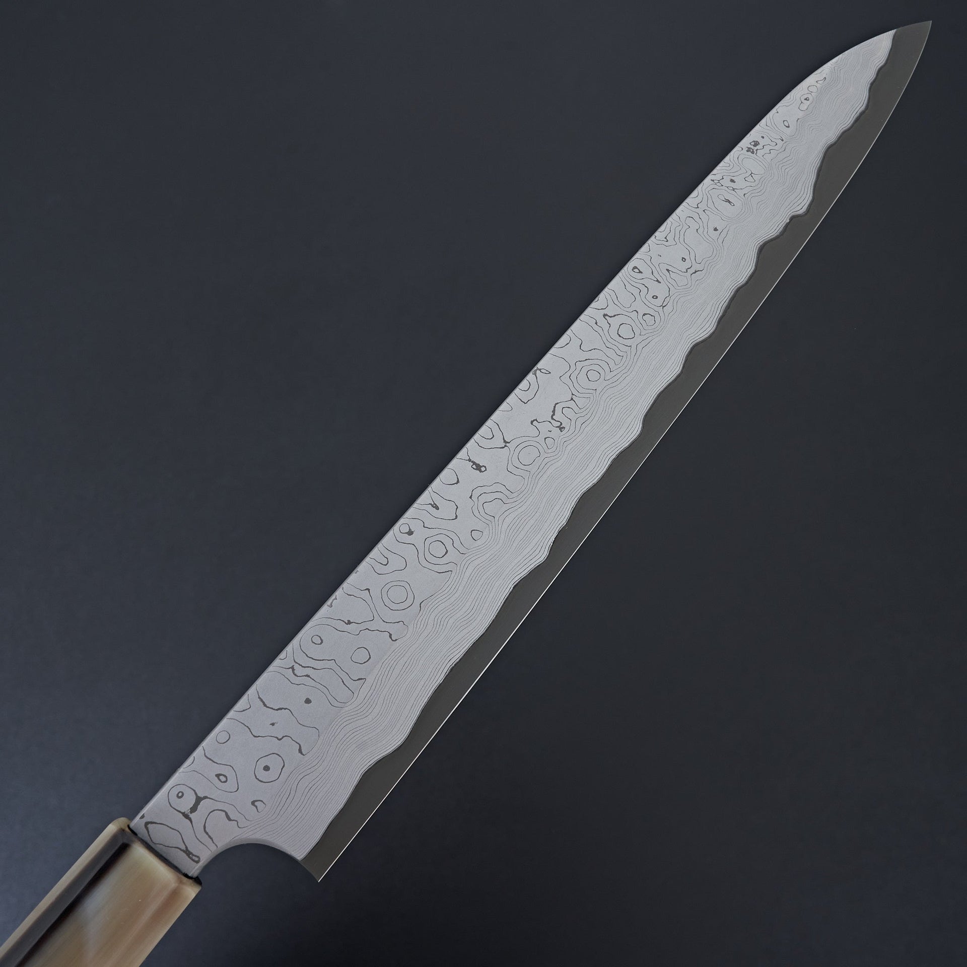 Nigara Hamono Blue 2 Kurozome Damascus Yanagiba 270mm-Knife-Handk-Carbon Knife Co