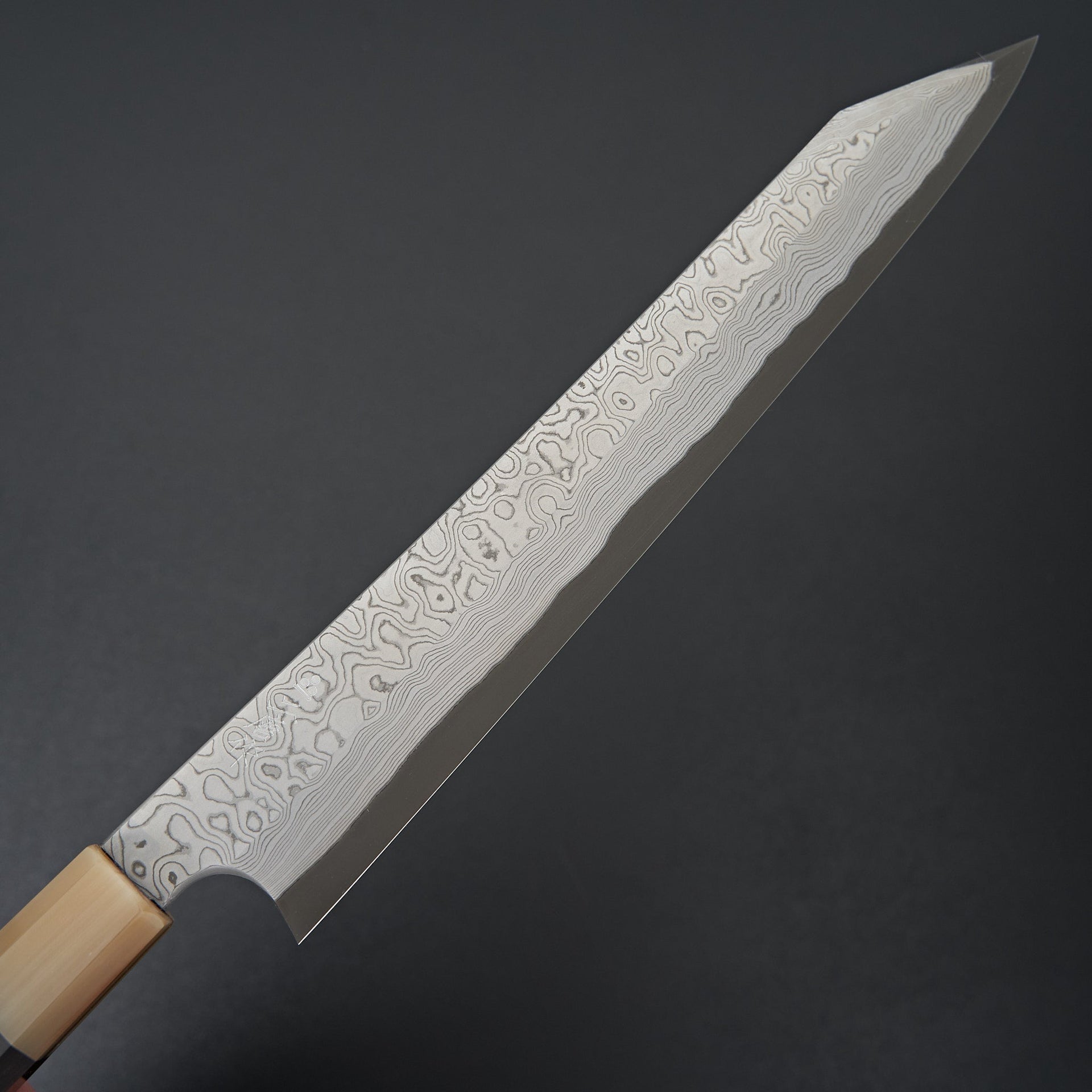 Nigara Hamono Blue 2 Kurozume Damascus Kiritsuke Yanagiba 270mm-Knife-Handk-Carbon Knife Co