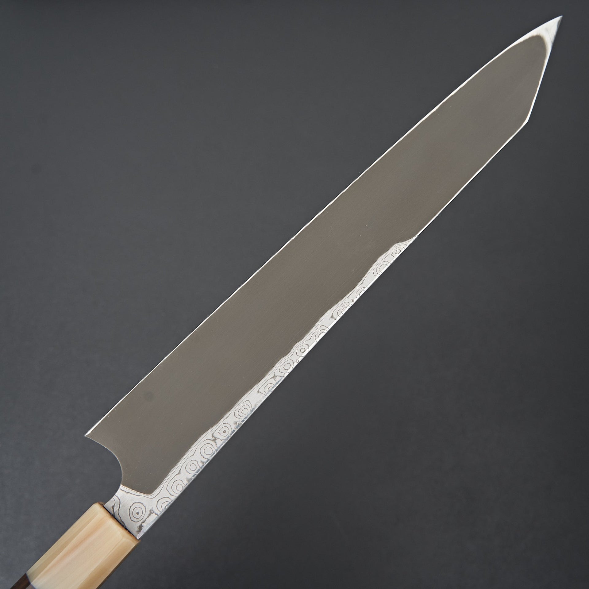 Nigara Hamono Blue 2 Kurozume Damascus Kiritsuke Yanagiba 270mm-Knife-Handk-Carbon Knife Co