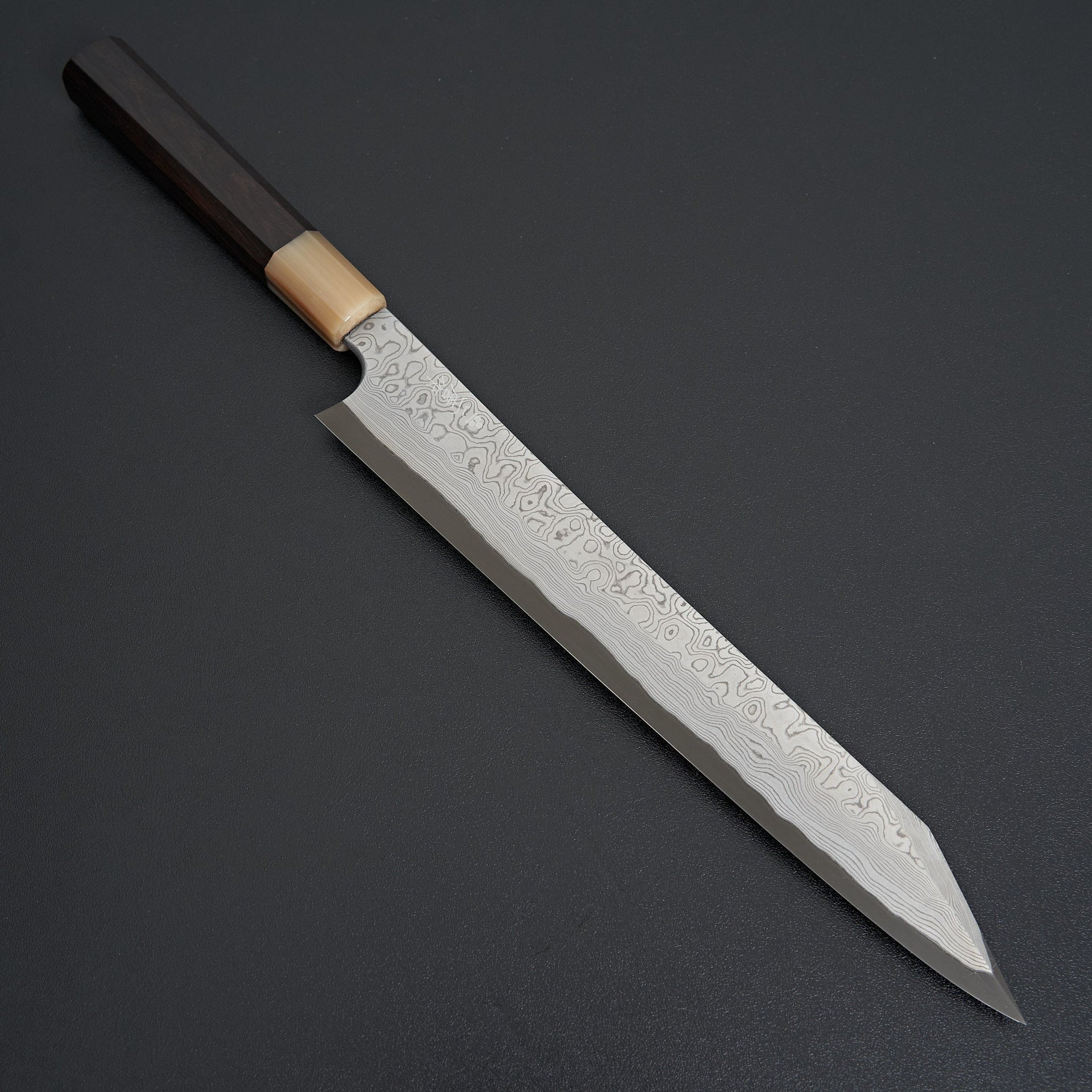Nigara Hamono Blue 2 Kurozume Damascus Kiritsuke Yanagiba 270mm-Knife-Handk-Carbon Knife Co