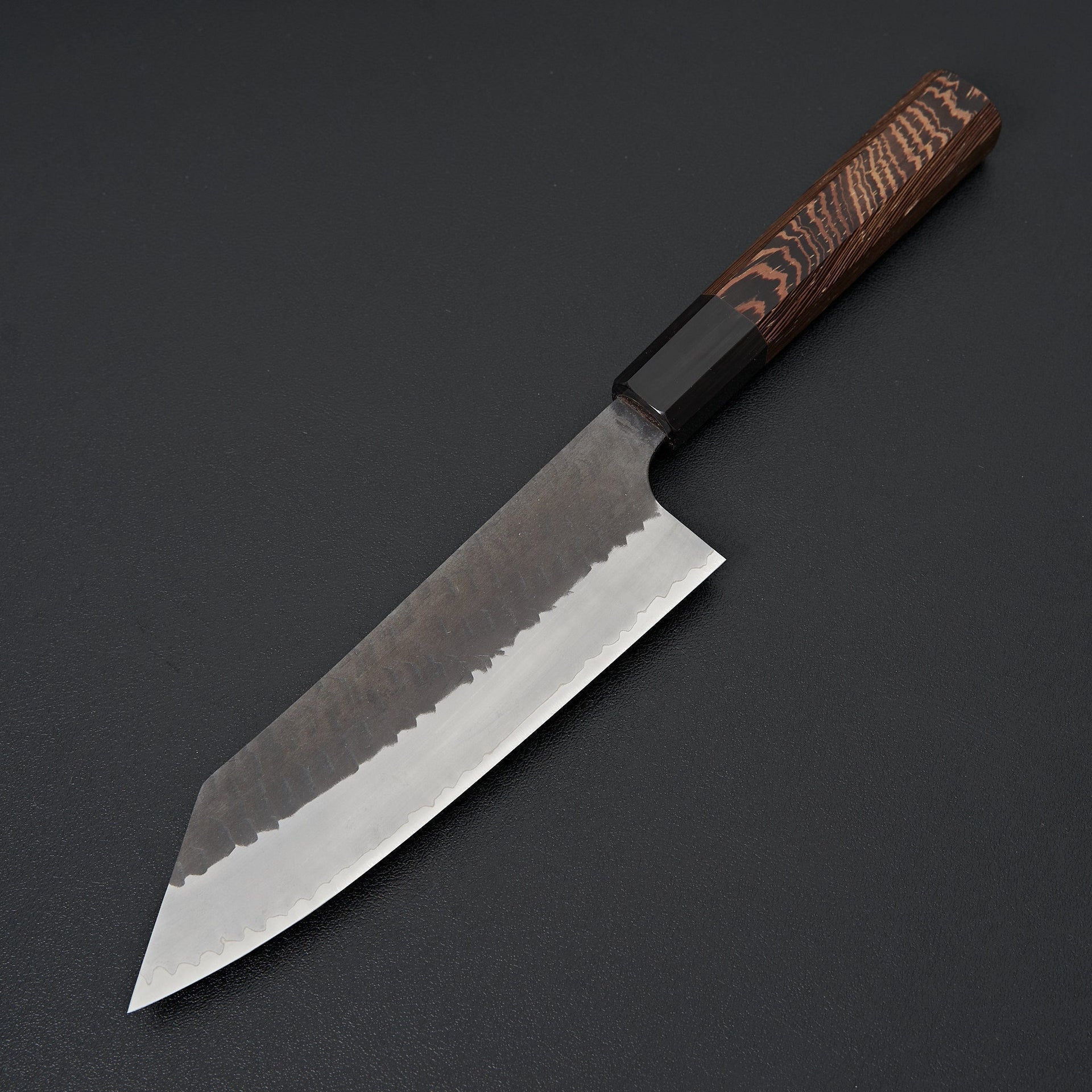 Nigara Hamono SG2 Kurouchi Tsuchime Bunka 180mm-Knife-Handk-Carbon Knife Co