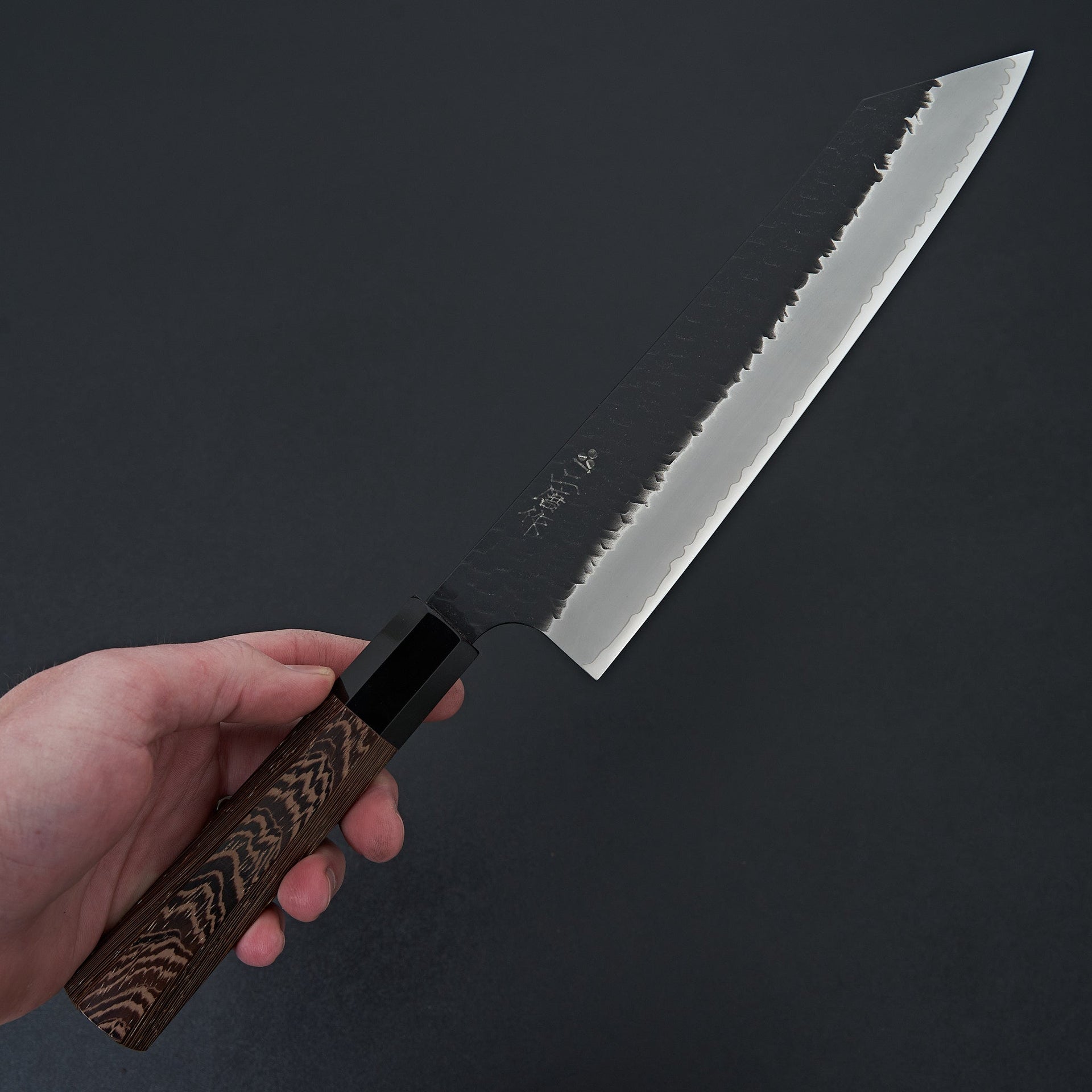 Nigara Hamono SG2 Kurouchi Tsuchime Kiritsuke Gyuto 240mm-Knife-Handk-Carbon Knife Co
