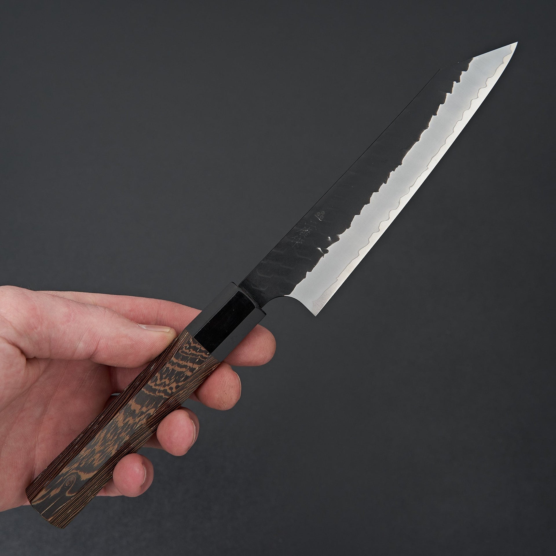 Nigara Hamono SG2 Kurouchi Tsuchime Kiritsuke Petty 150mm-Knife-Handk-Carbon Knife Co