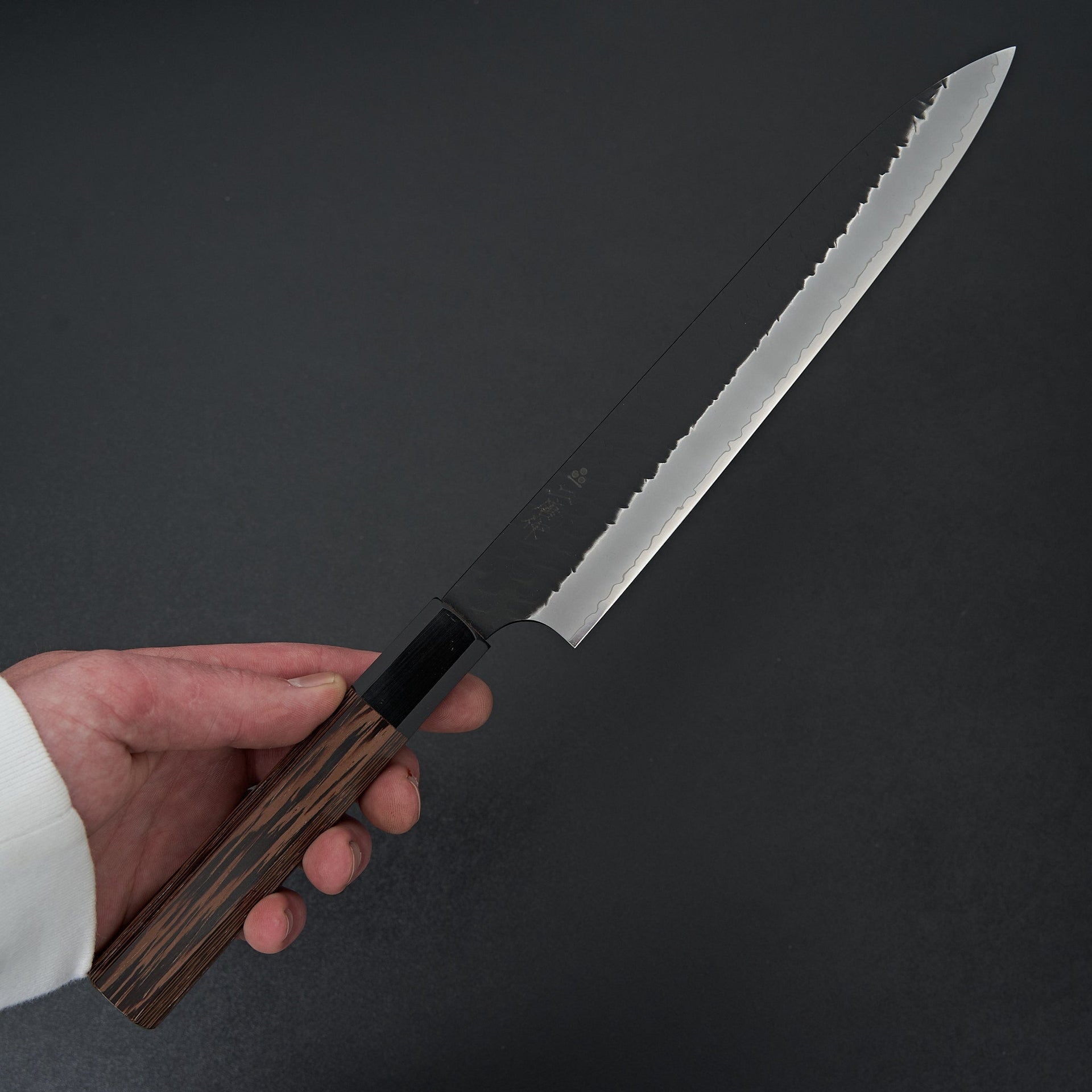 Nigara Hamono SG2 Kurouchi Tsuchime Sujihiki 240mm-Knife-Handk-Carbon Knife Co