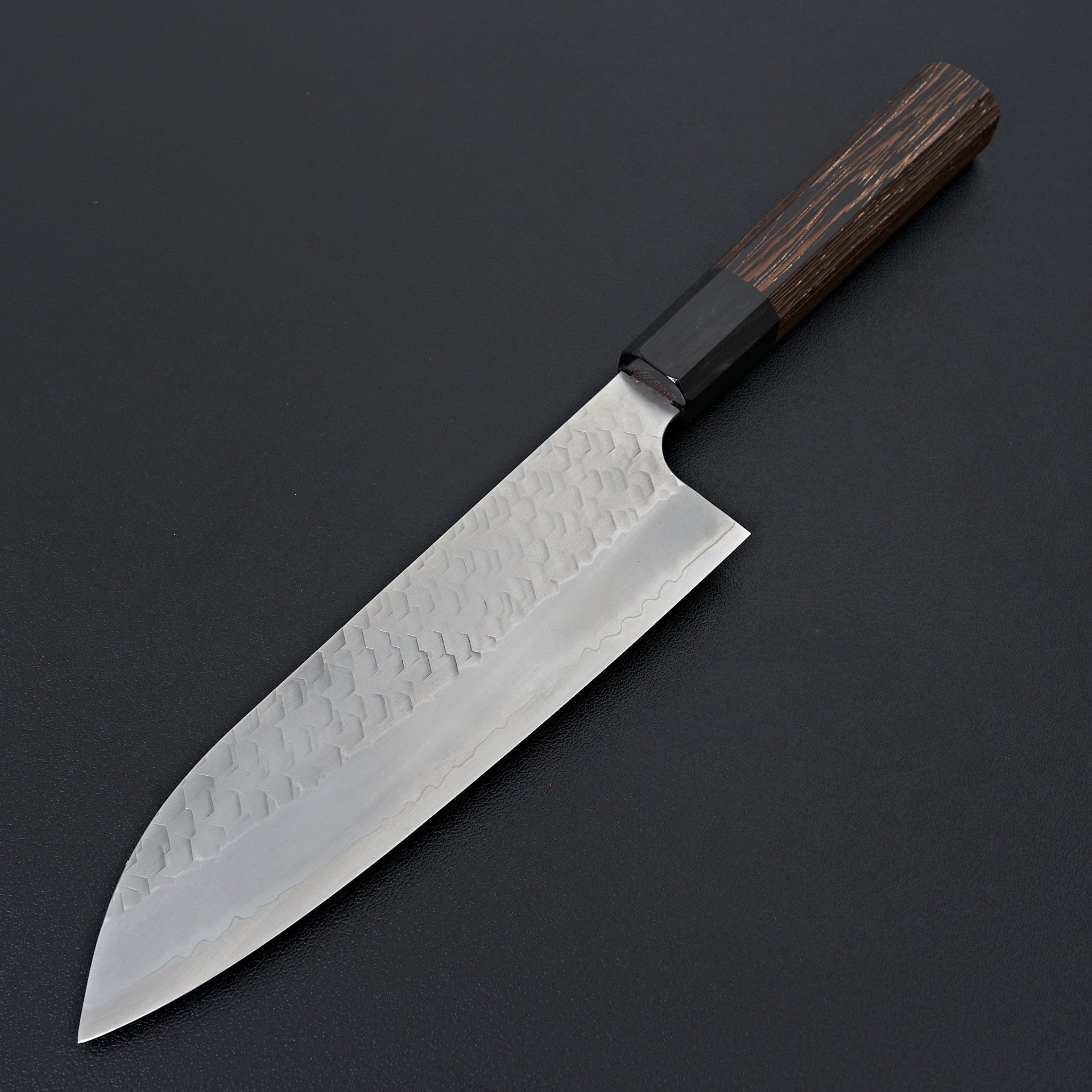 Nigara Hamono SG2 Migaki Tsuchime Santoku 180mm-Knife-Handk-Carbon Knife Co