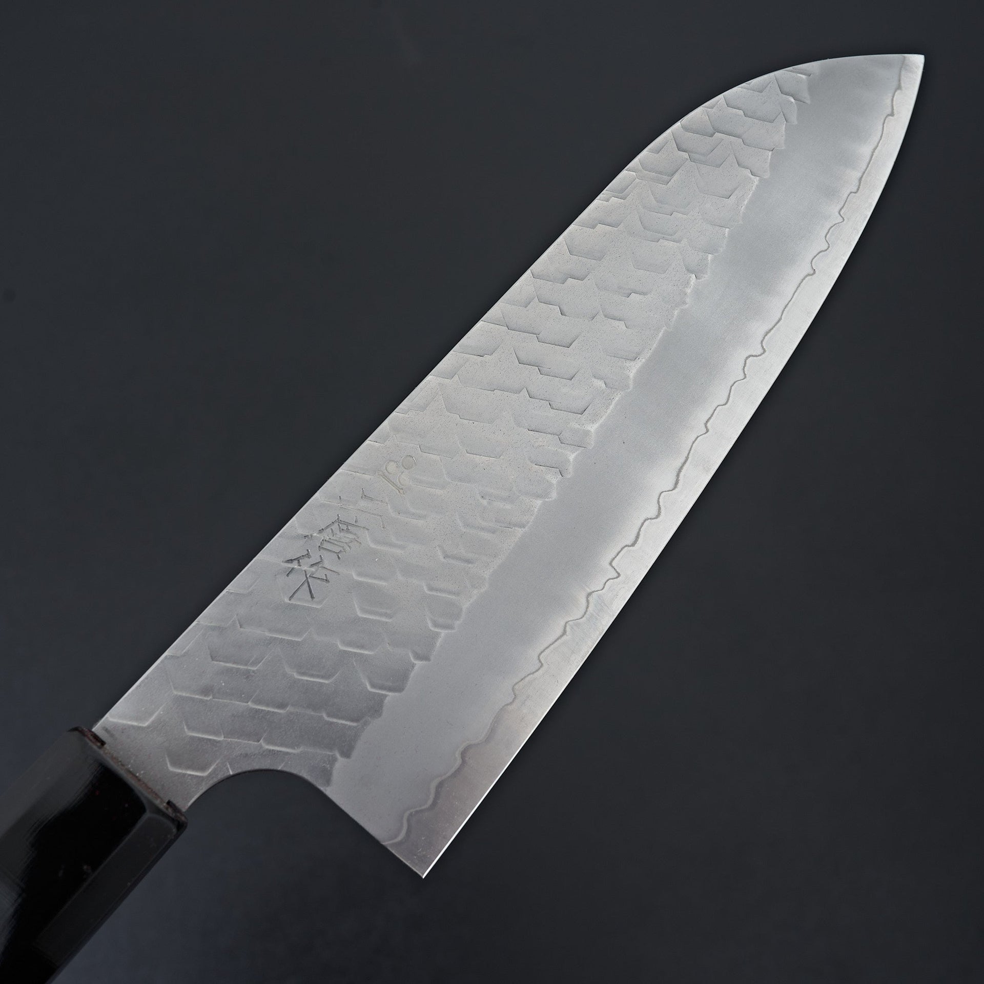 Nigara Hamono SG2 Migaki Tsuchime Santoku 180mm-Knife-Handk-Carbon Knife Co
