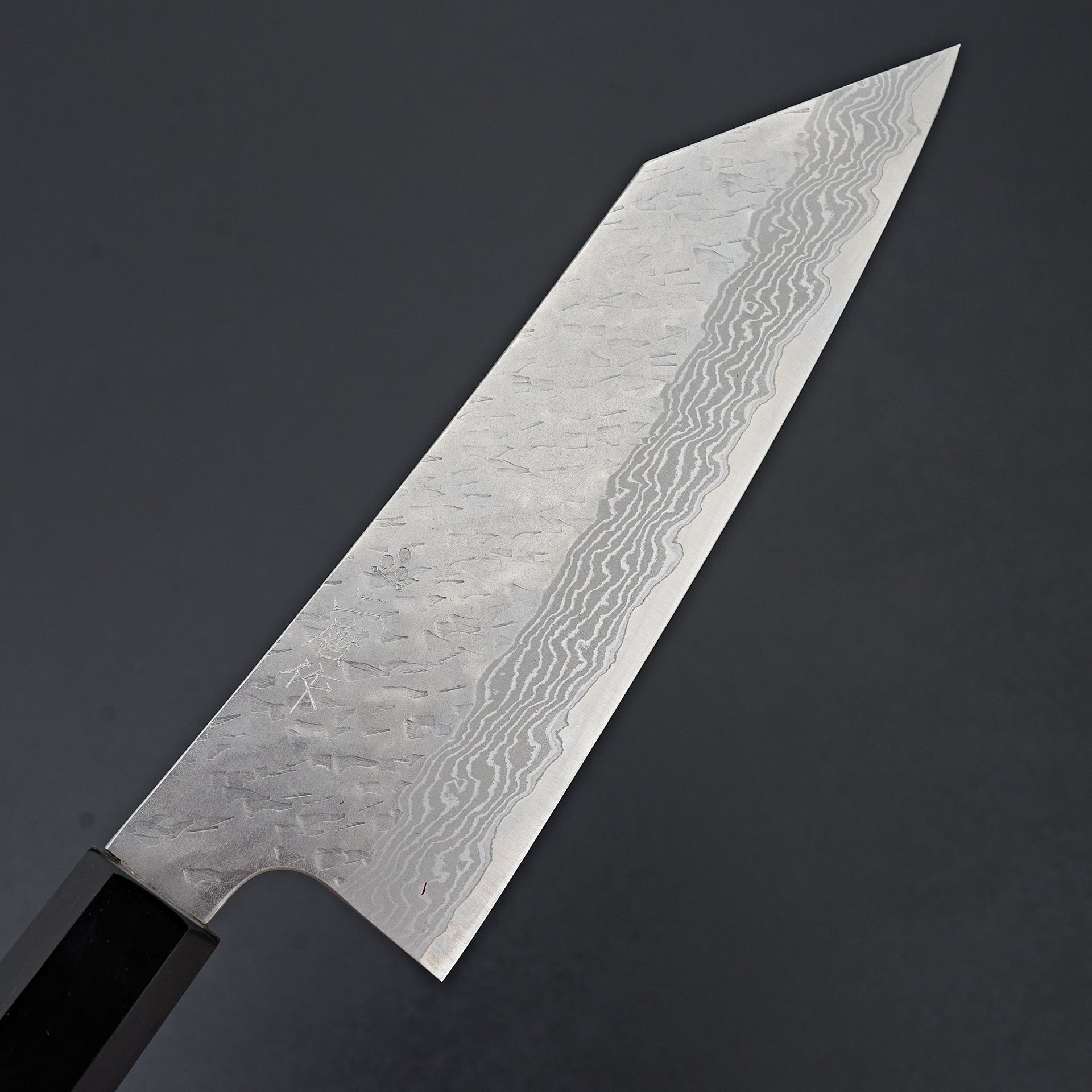 Nigara Hamono VG10 Tsuchime Damascus Bunka 180mm-Knife-Handk-Carbon Knife Co