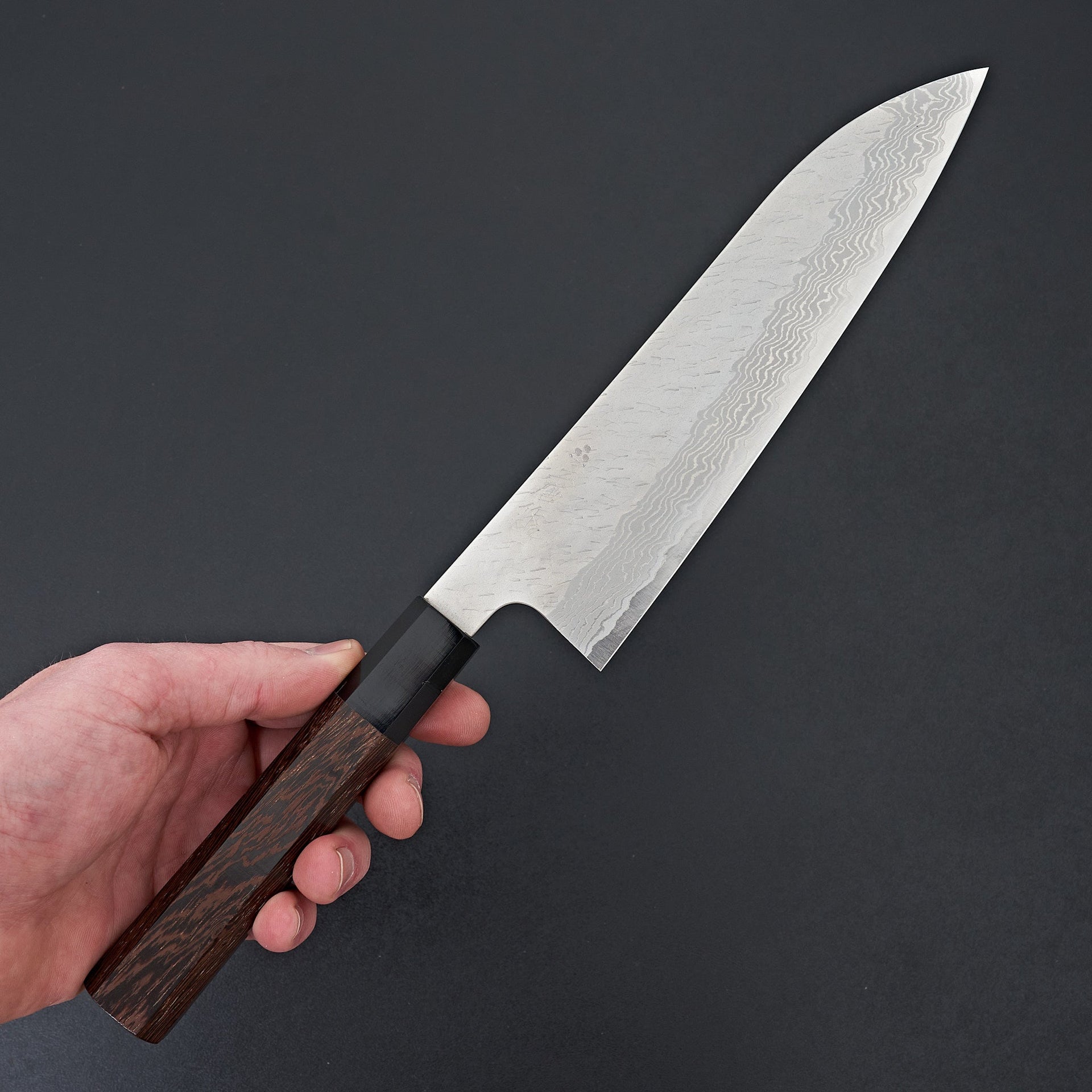 Nigara Hamono VG10 Tsuchime Damascus Gyuto 210mm-Knife-Handk-Carbon Knife Co